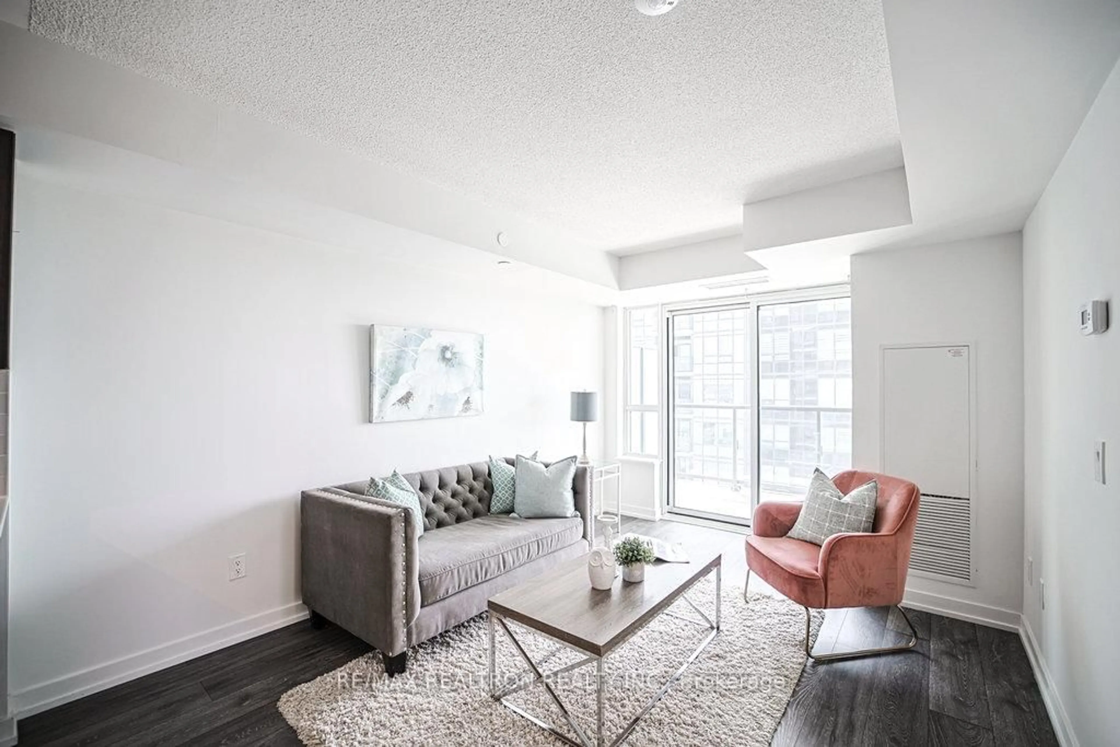 Living room with furniture, unknown for 1455 Celebration Dr #1504, Pickering Ontario L1W 0C3