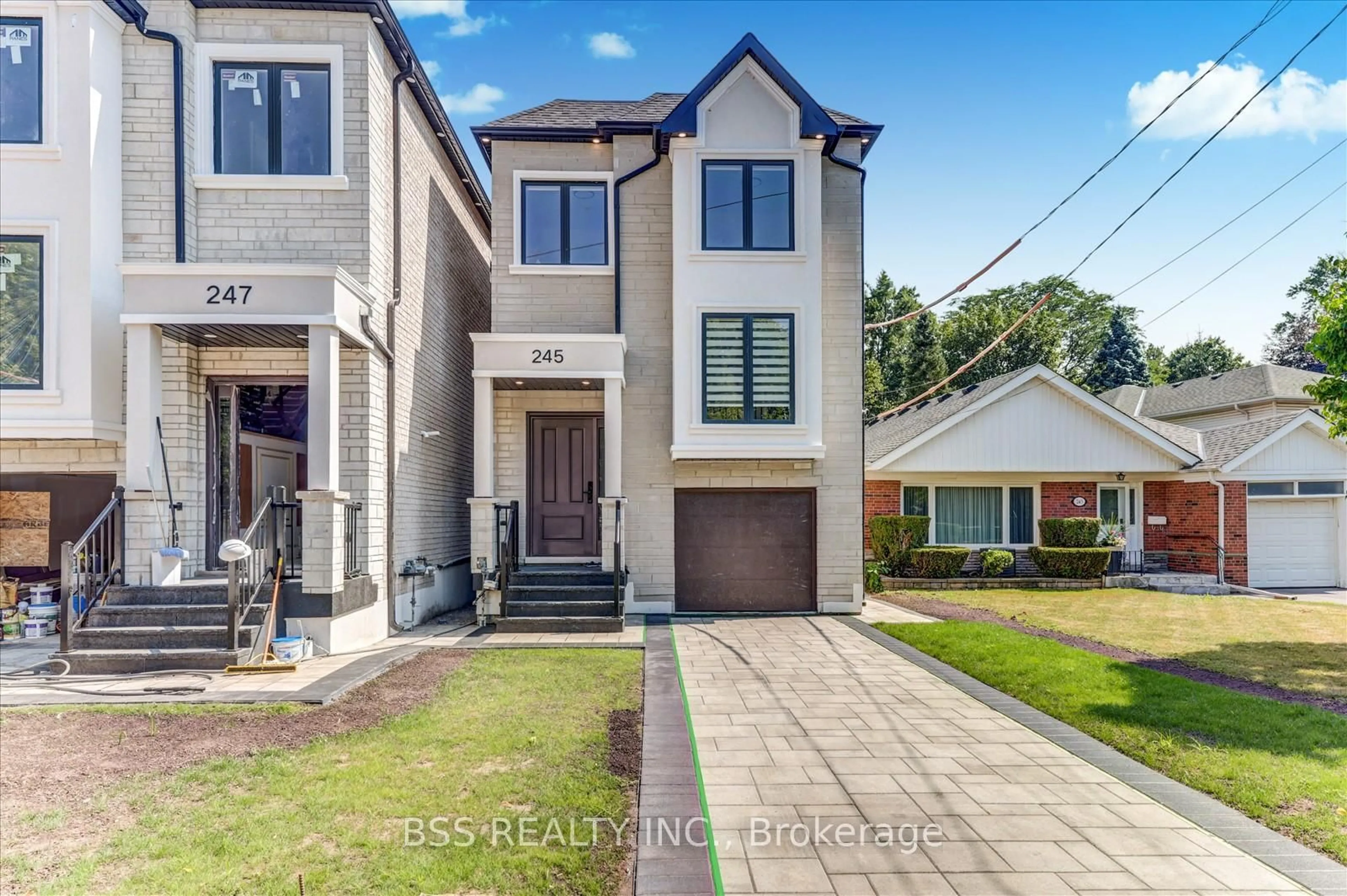 Home with brick exterior material, street for 245 Ferris Rd, Toronto Ontario M4B 1H2