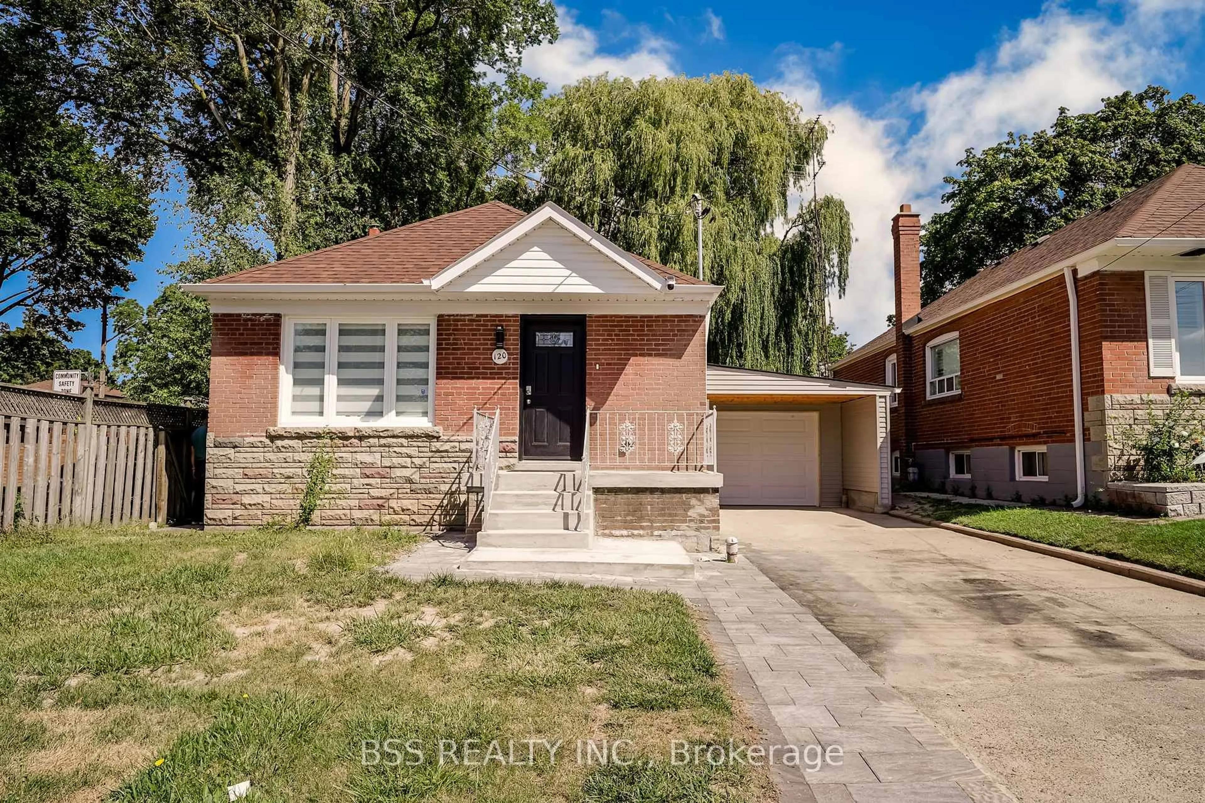 Home with brick exterior material, street for 120 Bertrand Ave, Toronto Ontario M1K 2T1