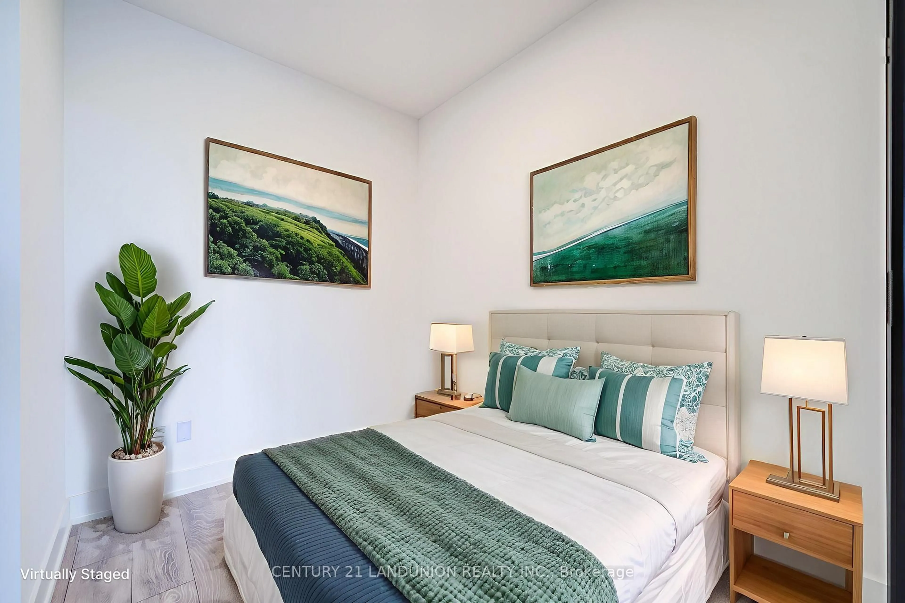 Bedroom with bed, unknown for 1285 Queen St #512, Toronto Ontario M4L 1C2