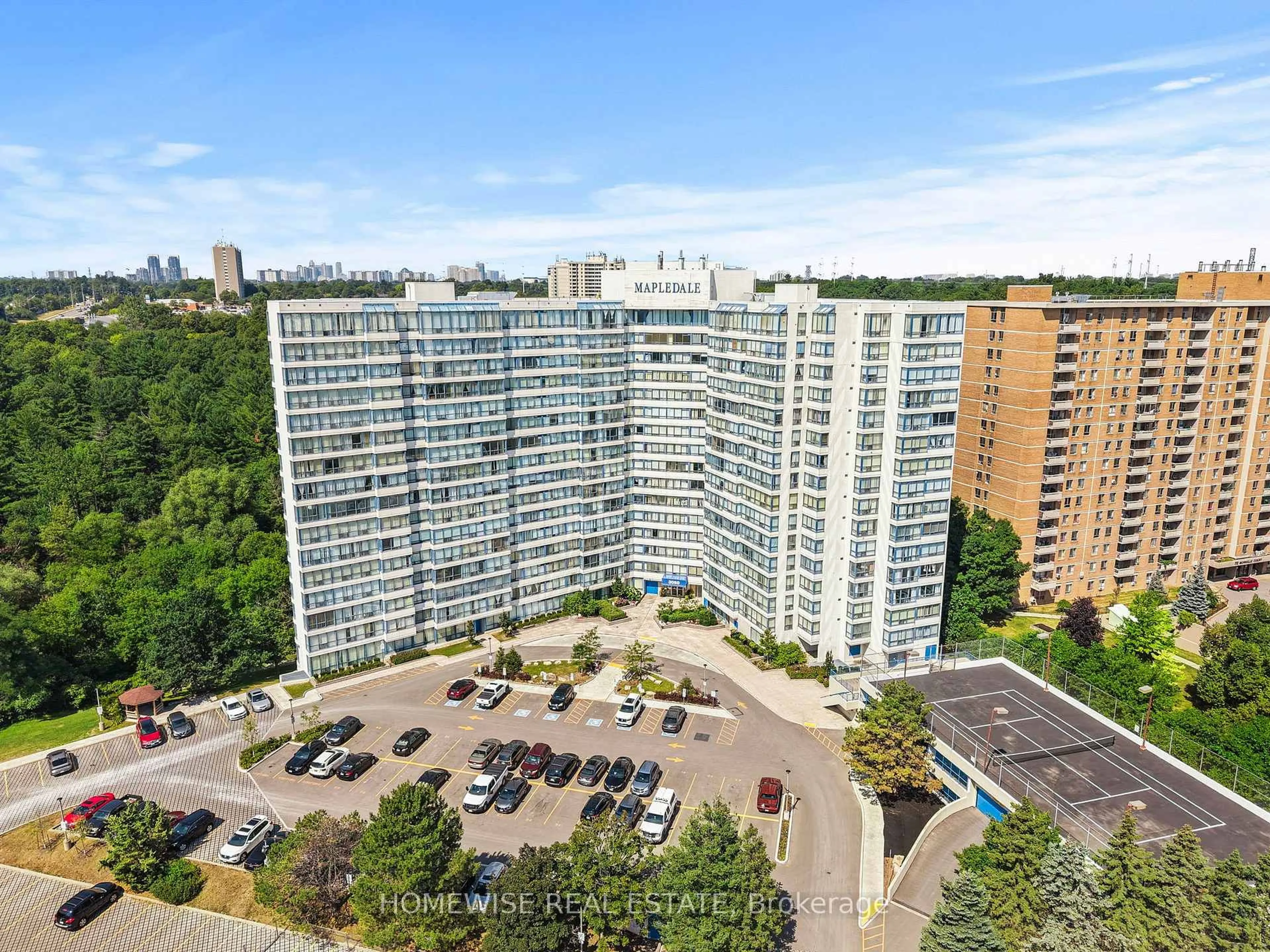 A pic from outside/outdoor area/front of a property/back of a property/a pic from drone, city buildings view from balcony for 3050 Ellesmere Rd #906, Toronto Ontario M1E 5E6