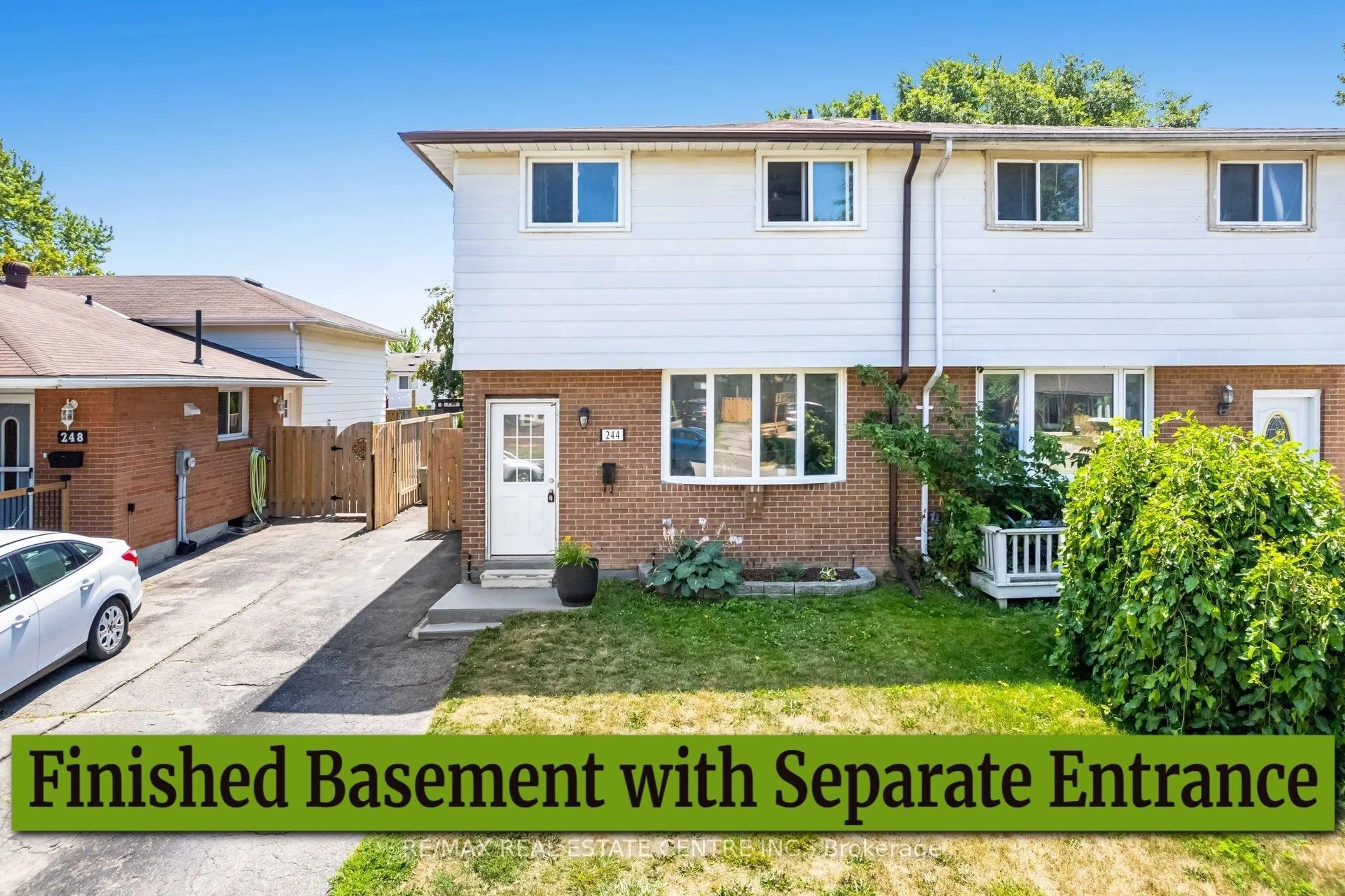 Home with vinyl exterior material, street for 244 Kinmount Cres, Oshawa Ontario L1J 3T7
