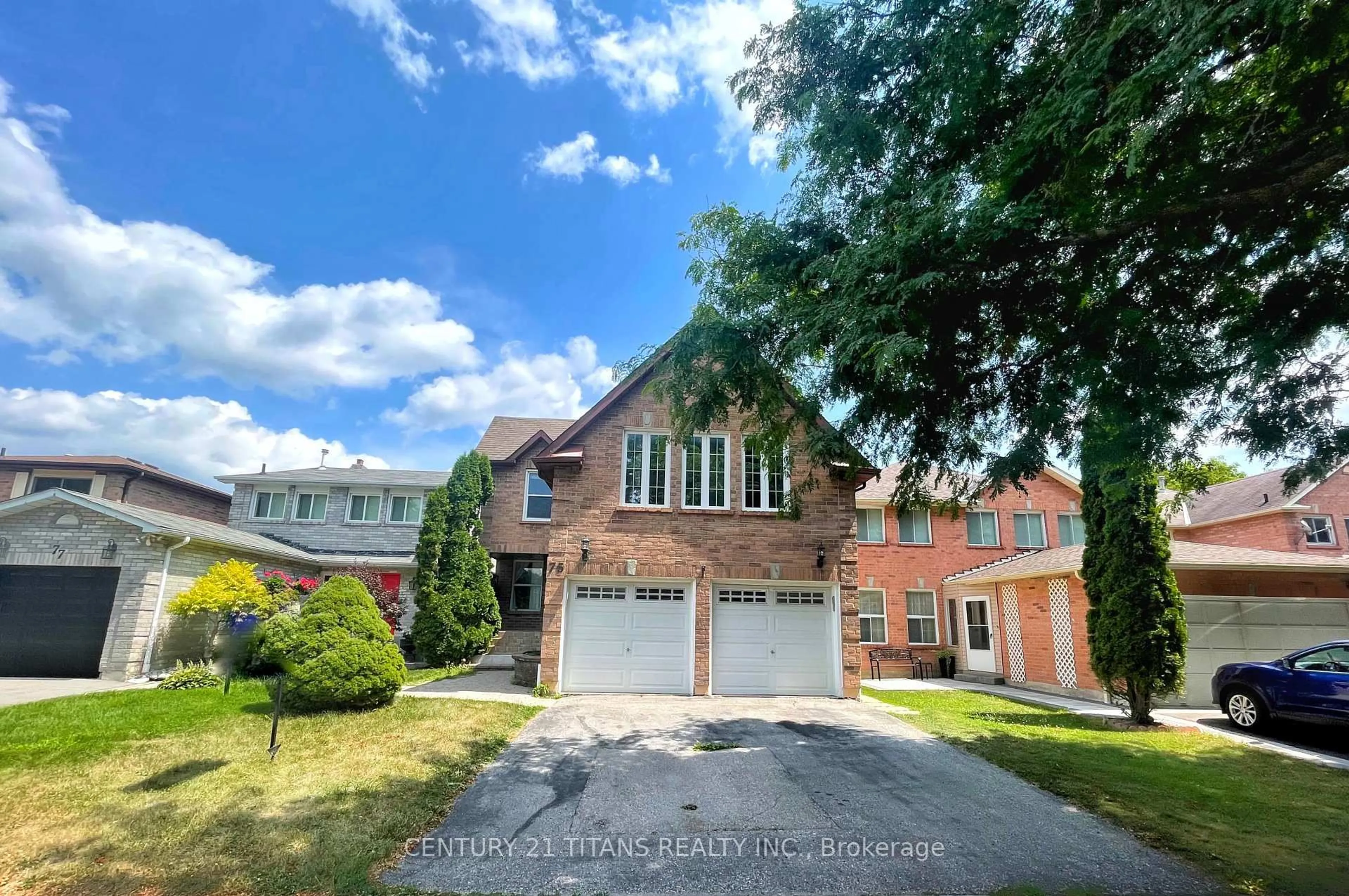 Home with brick exterior material, street for 75 Daniels Cres, Ajax Ontario L1T 1Y7