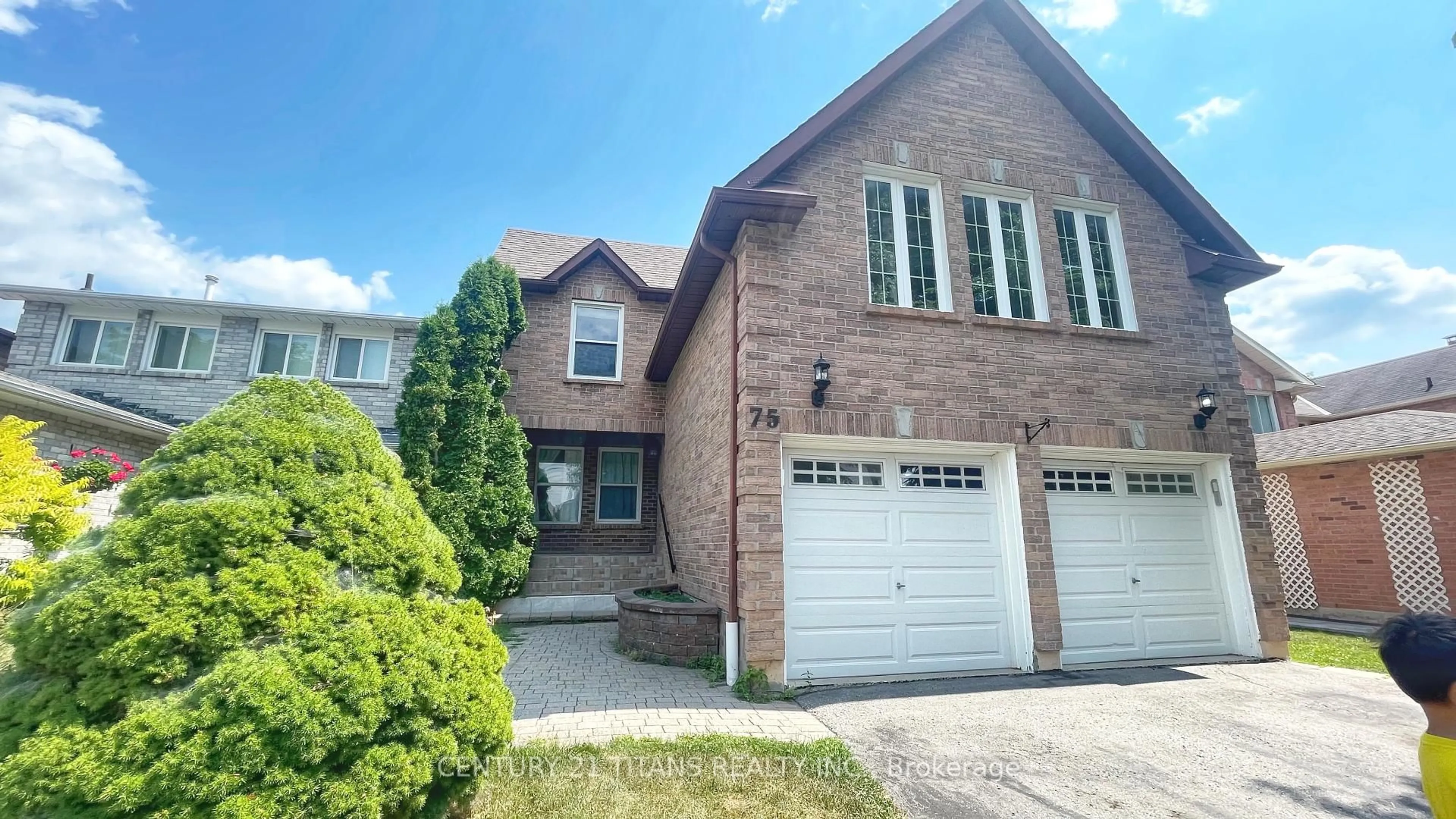 Home with brick exterior material, street for 75 Daniels Cres, Ajax Ontario L1T 1Y7
