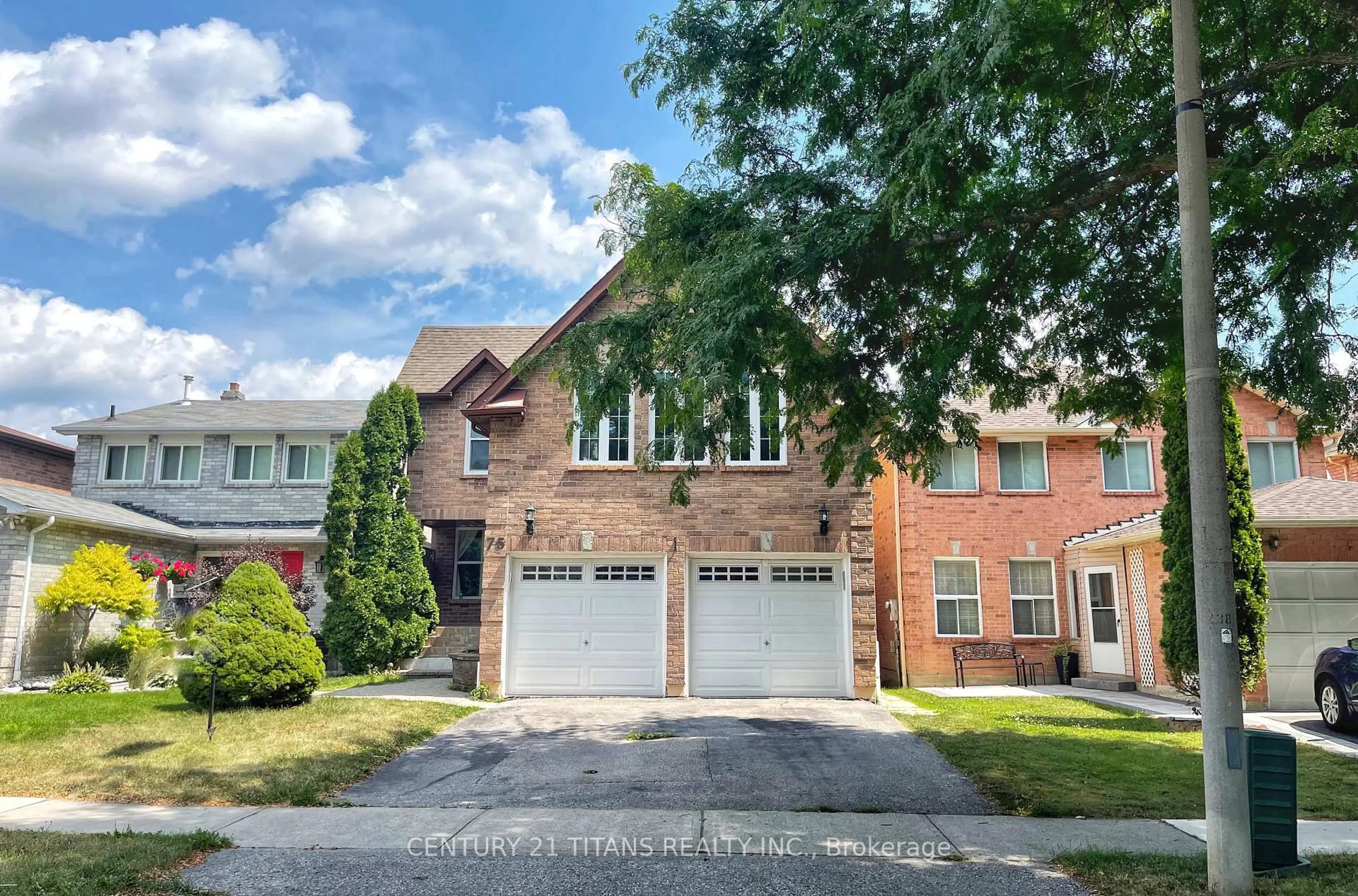 Home with brick exterior material, street for 75 Daniels Cres, Ajax Ontario L1T 1Y7
