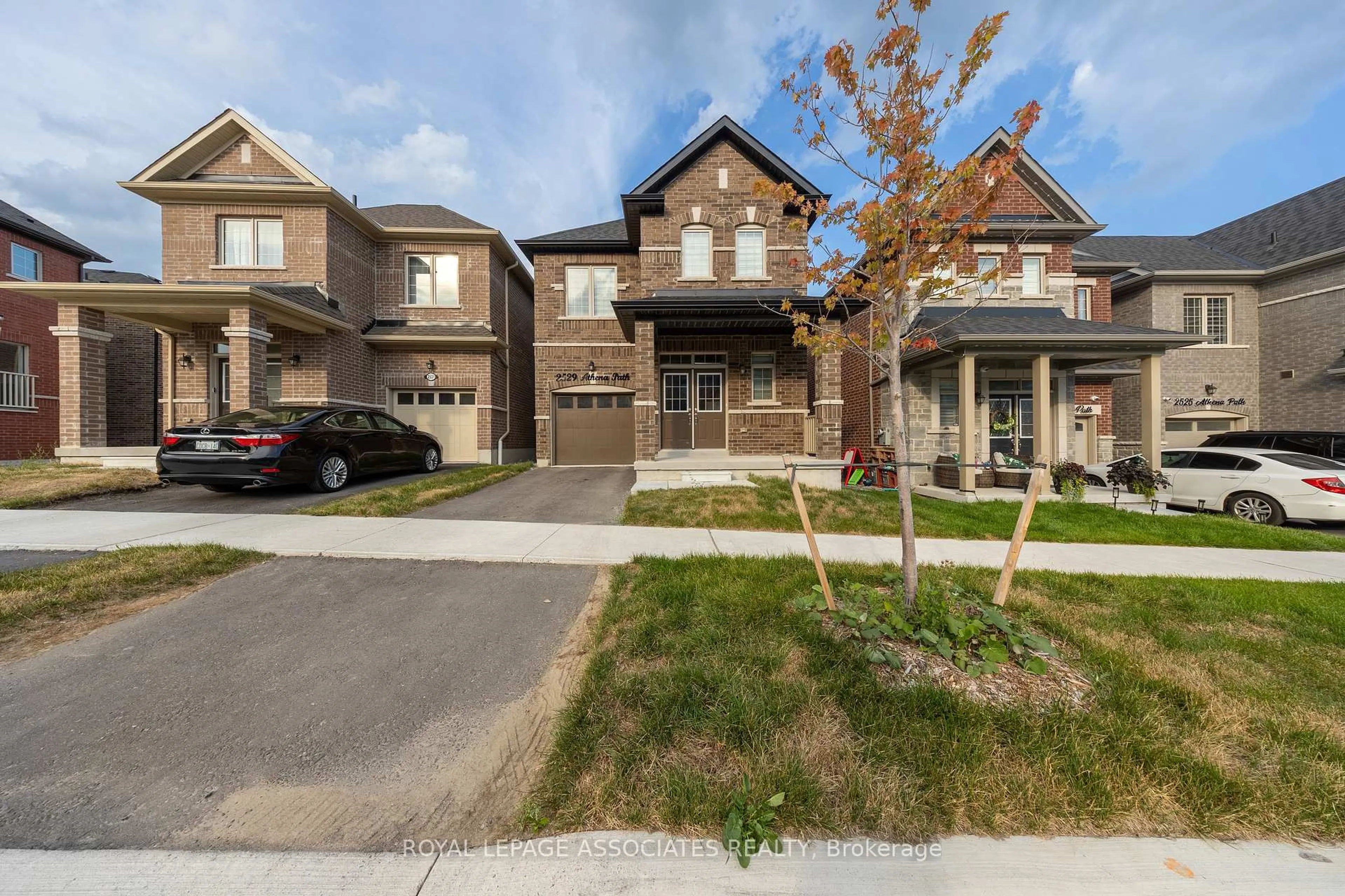 Home with brick exterior material, street for 2529 Athena Path, Pickering Ontario L1X 0M4