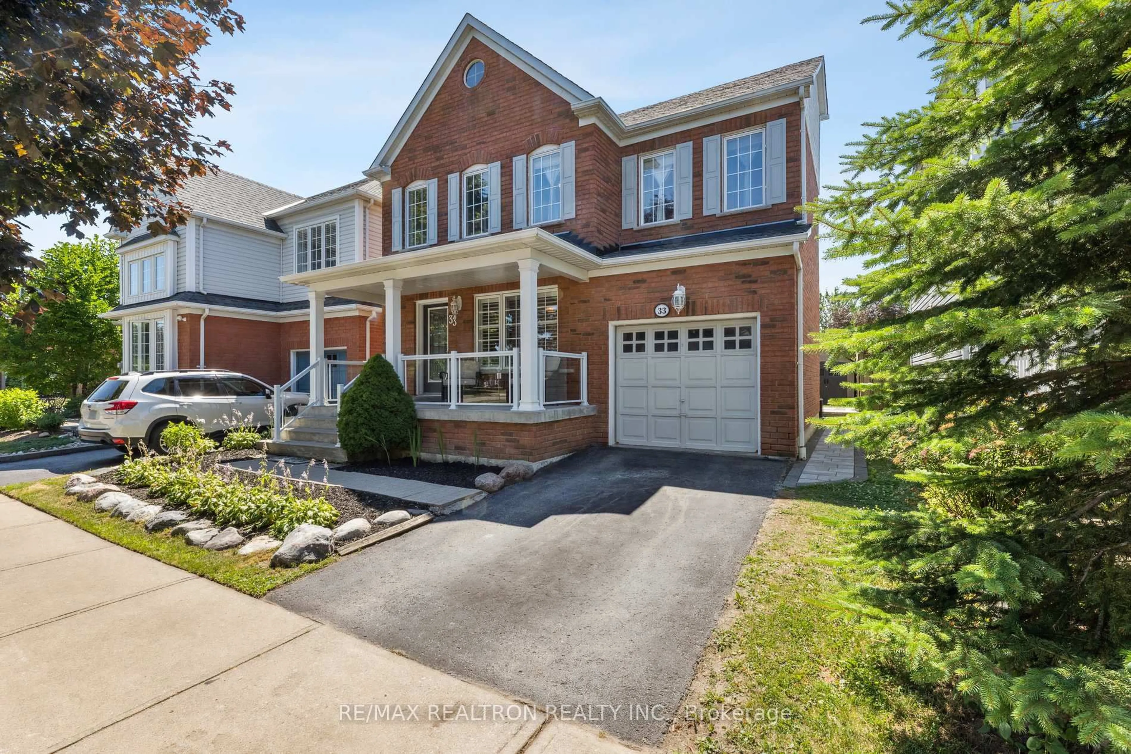 Home with brick exterior material, street for 33 Lilley Ave, Ajax Ontario L1Z 1L7