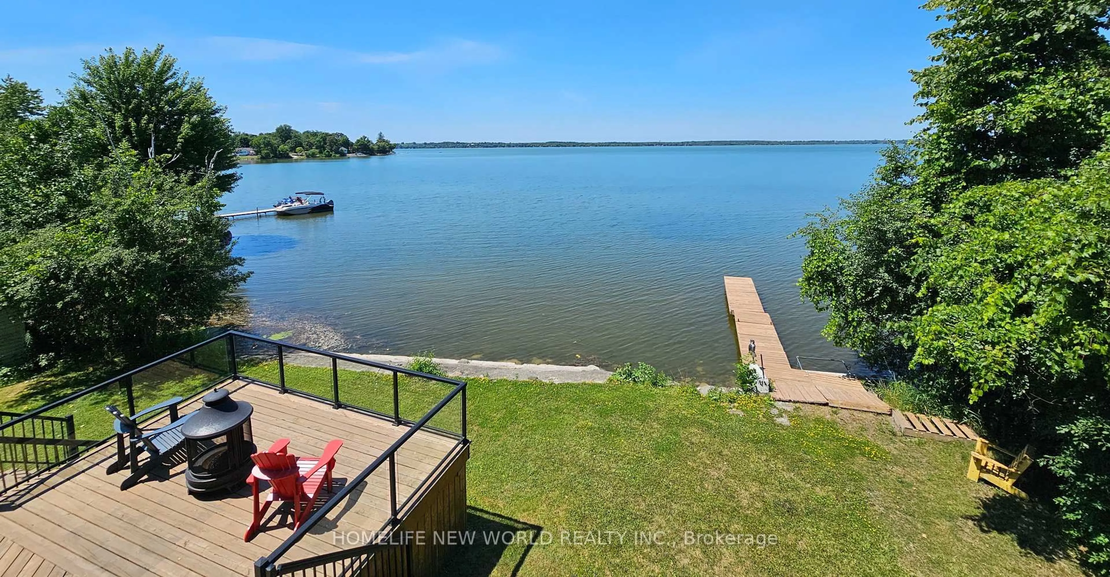 Patio, water/lake/river/ocean view for 20 Potts Lane, Scugog Ontario L0B 1E0