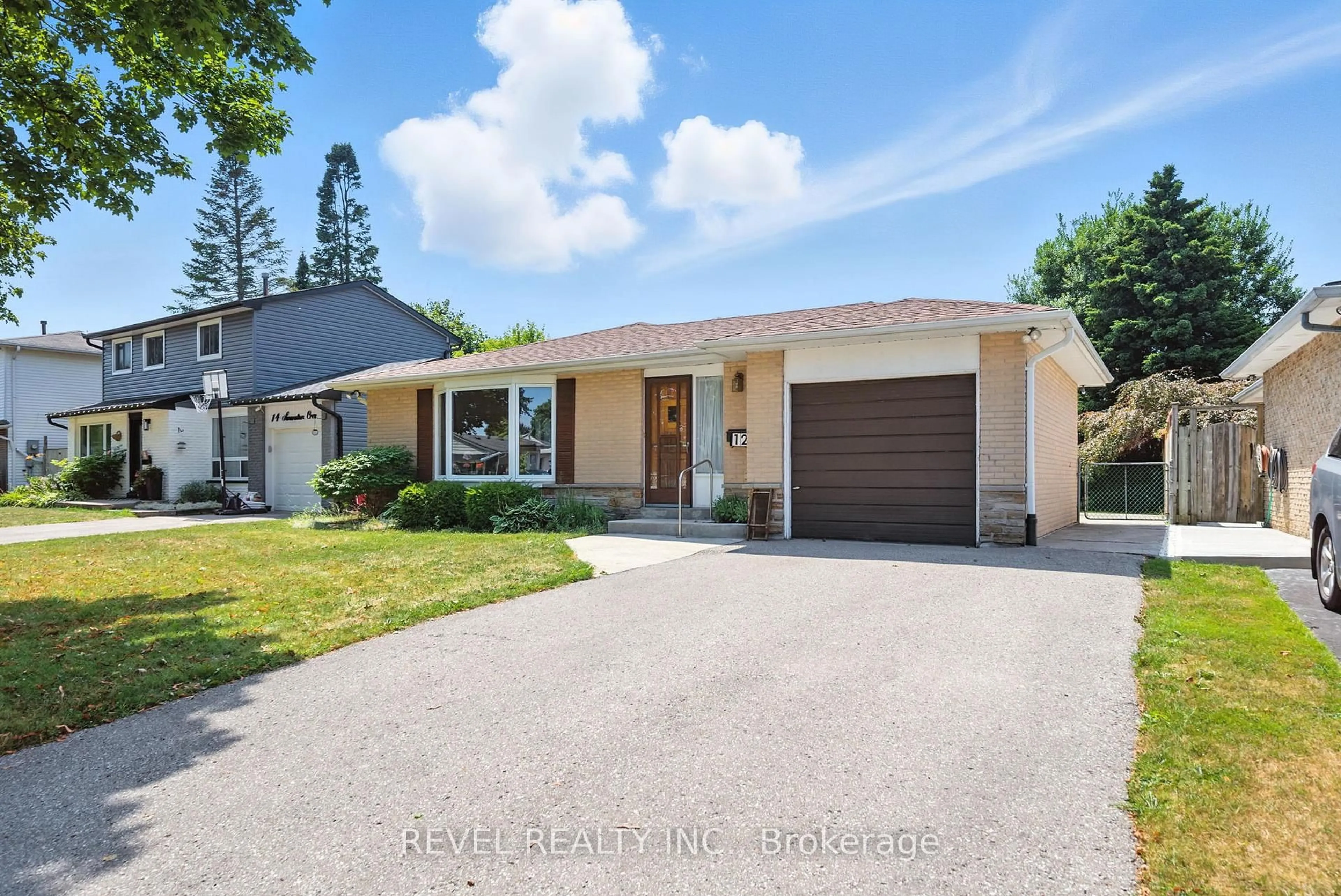 Home with vinyl exterior material, street for 12 Swanston Cres, Ajax Ontario L1S 3J6