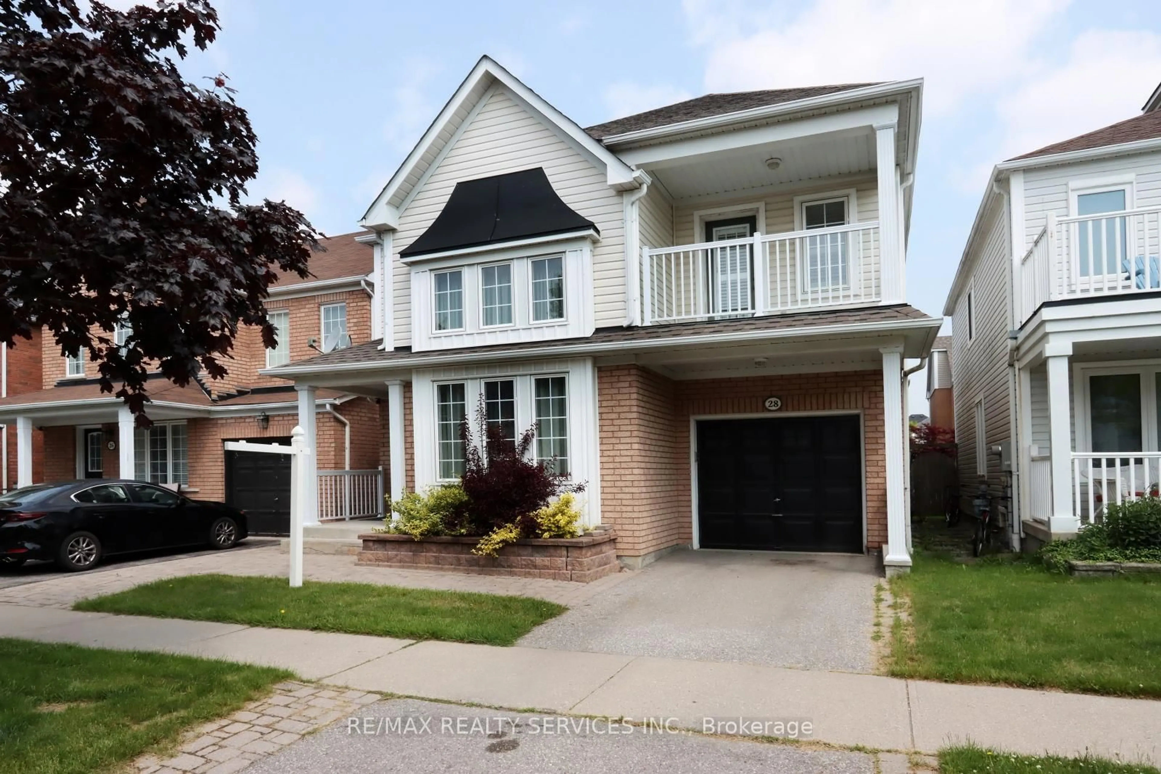 Home with brick exterior material, street for 28 Hoile Dr, Ajax Ontario L1Z 1M7