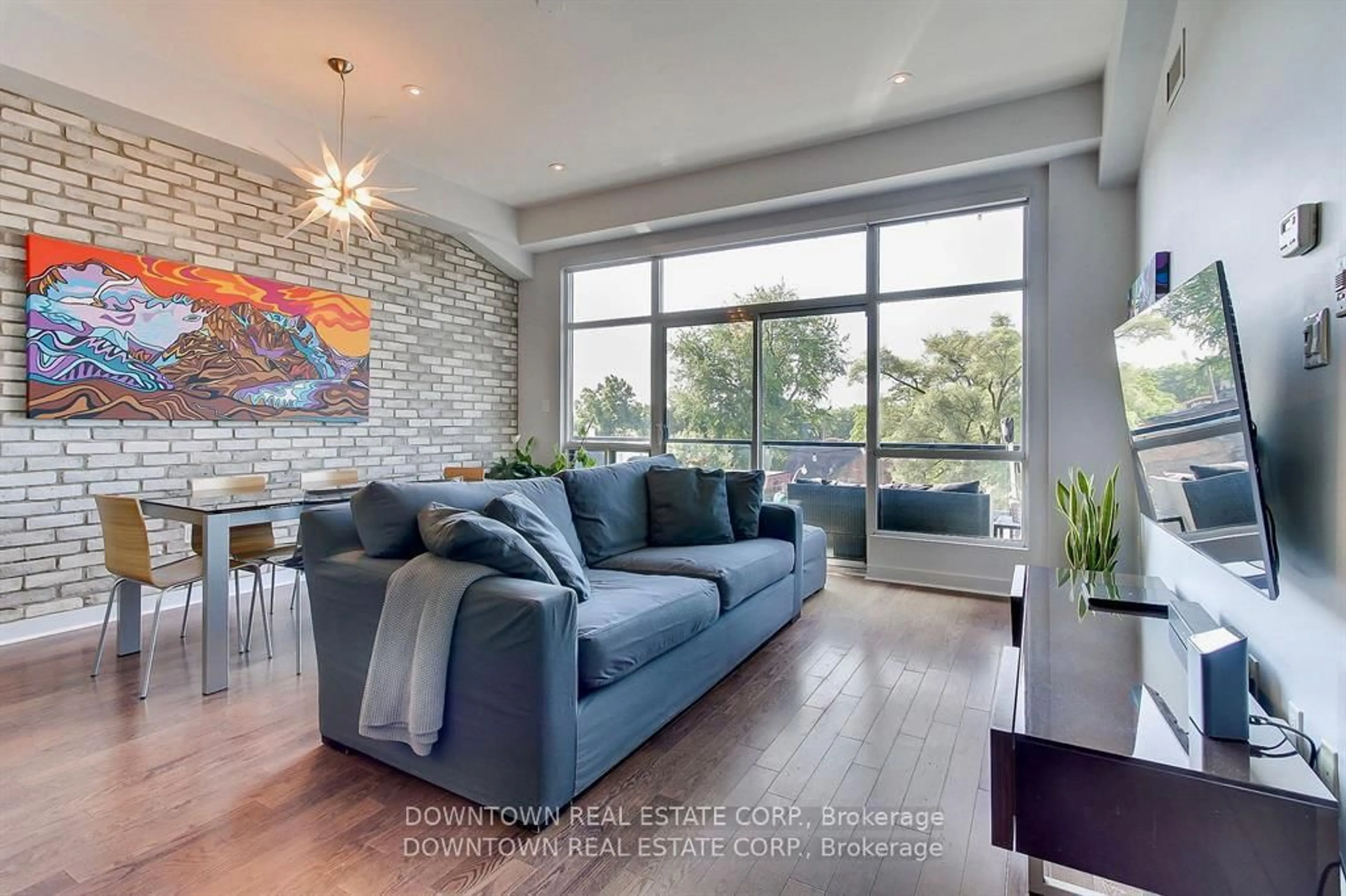 Living room with furniture, unknown for 53 Colgate Ave #404, Toronto Ontario M4M 1N6