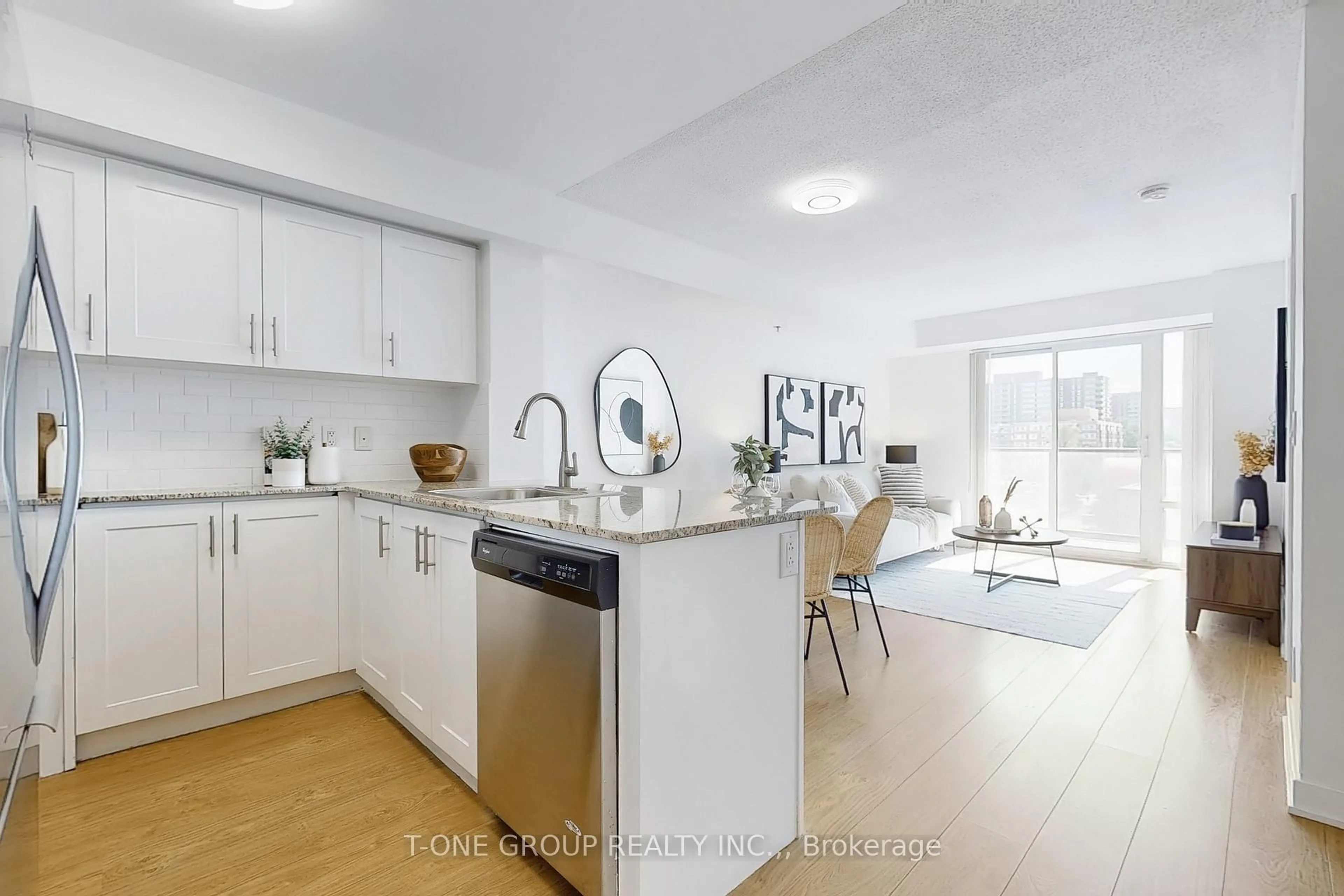 Open concept kitchen, unknown for 185 Bonis Ave #408, Toronto Ontario M1T 0A4