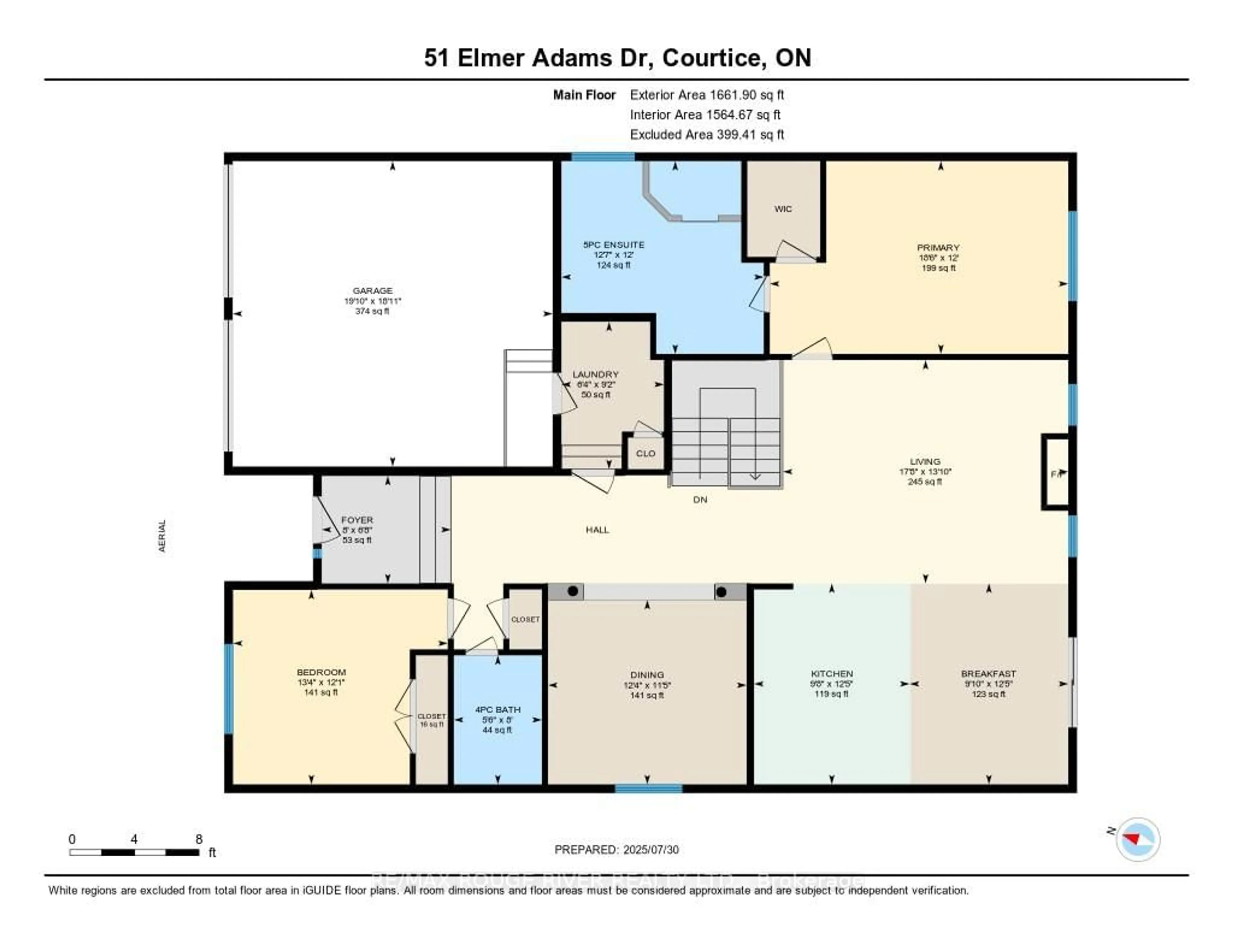 Floor plan for 51 Elmer Adams Dr, Clarington Ontario L1E 0G5