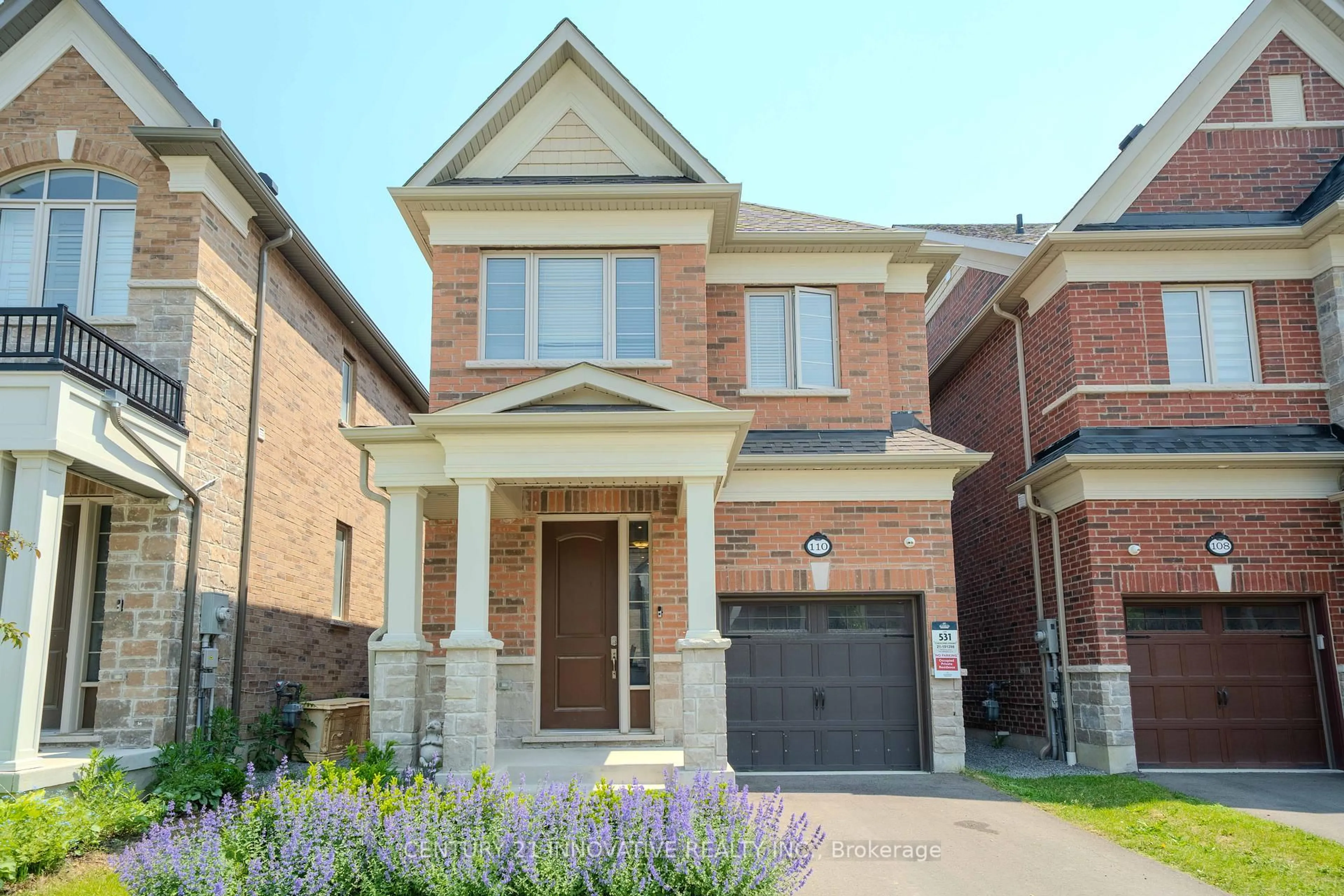 Home with brick exterior material, street for 110 Dorian Dr, Whitby Ontario L1P 0C8