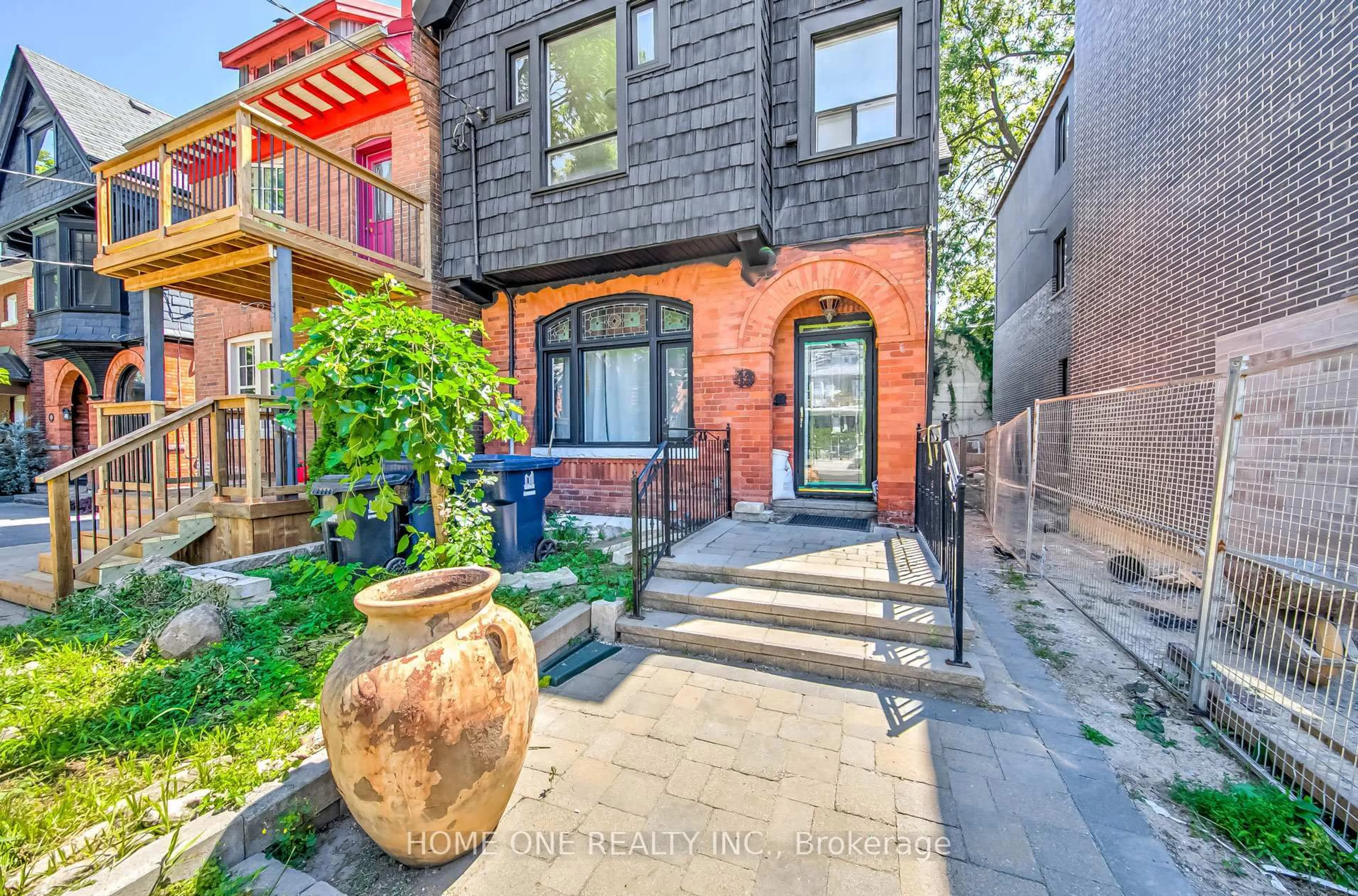 Home with brick exterior material, street for 13 Simpson Ave, Toronto Ontario M4K 1A1