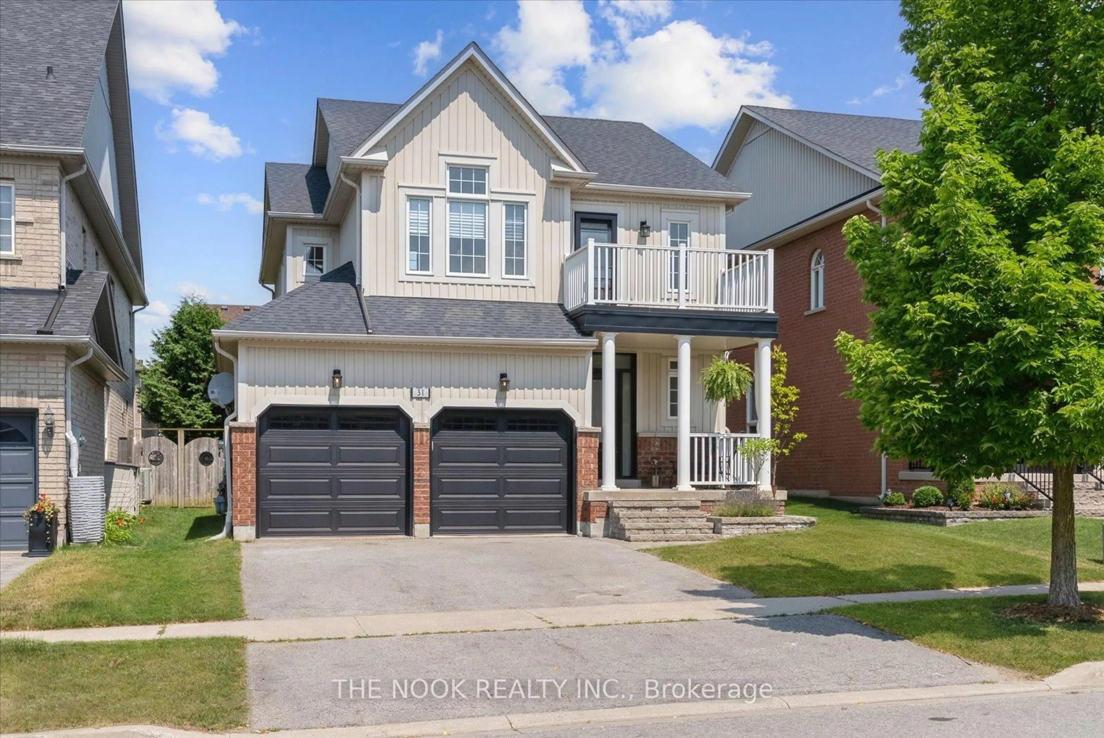 Home with brick exterior material, street for 31 Queensplate Dr, Scugog Ontario L9L 2E4