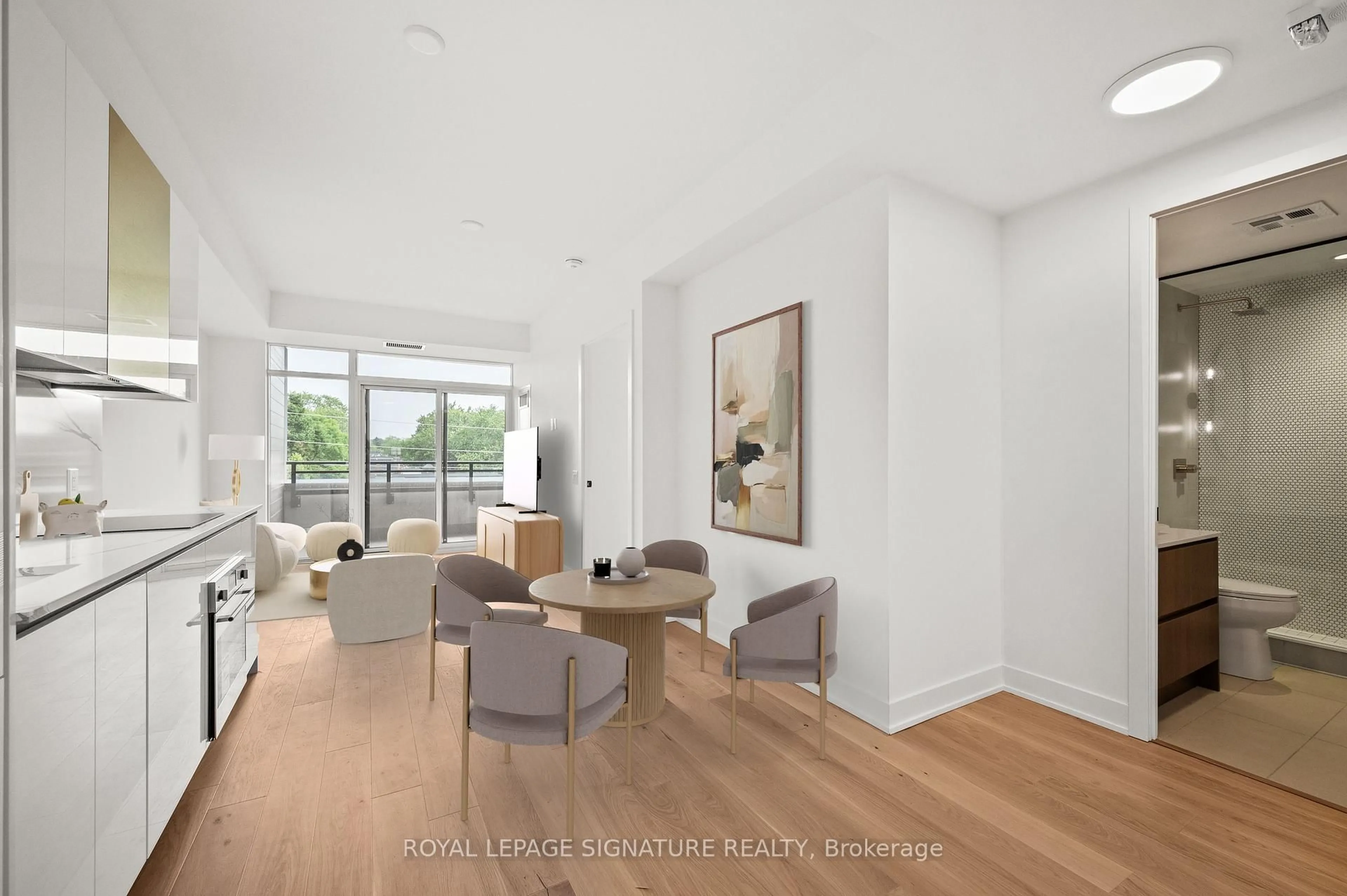 Living room with furniture, unknown for 1285 Queen St #402, Toronto Ontario M4L 1C2