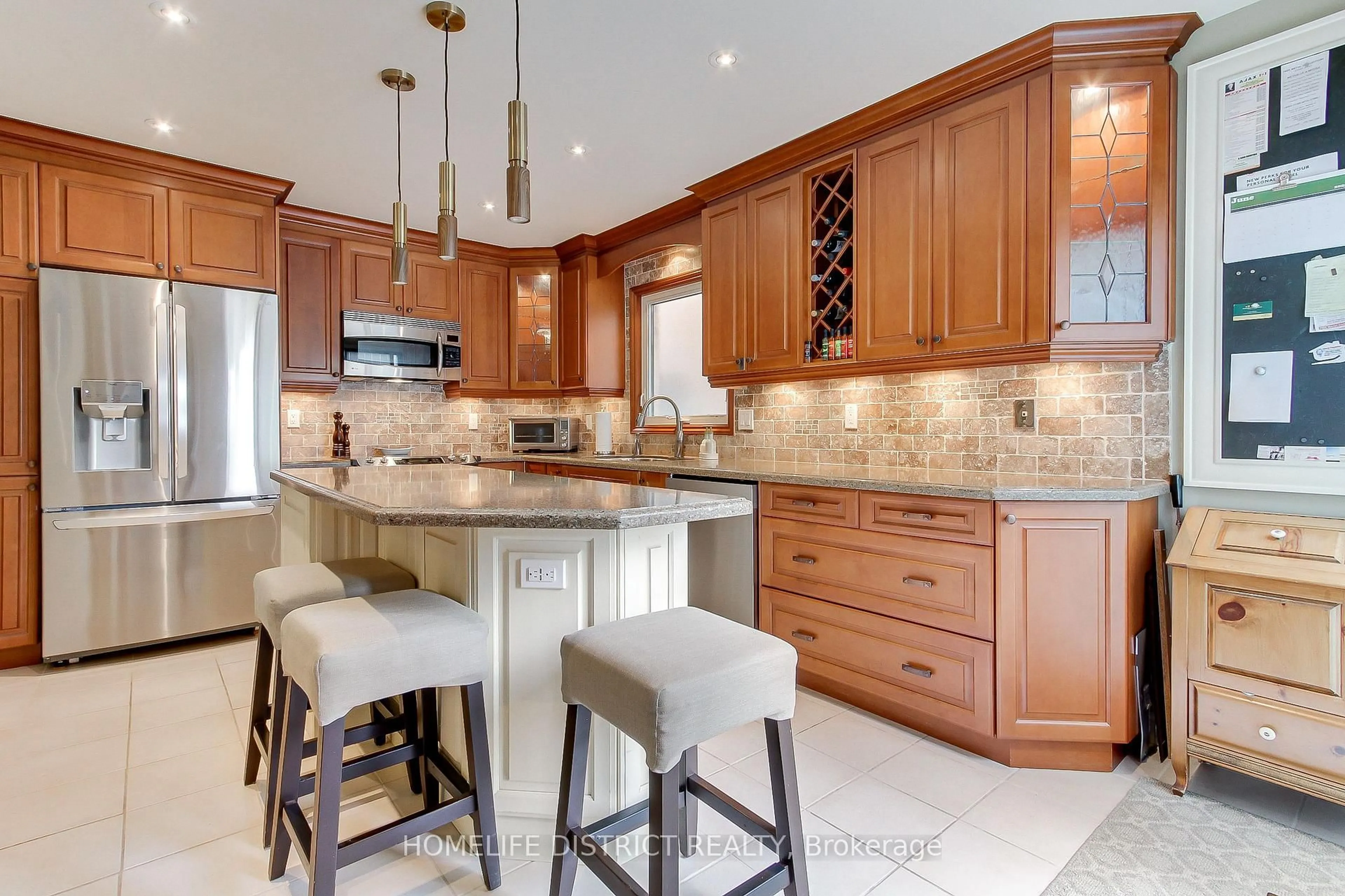 Contemporary kitchen, ceramic/tile floor for 43 Daniels Cres, Ajax Ontario L1T 1X8