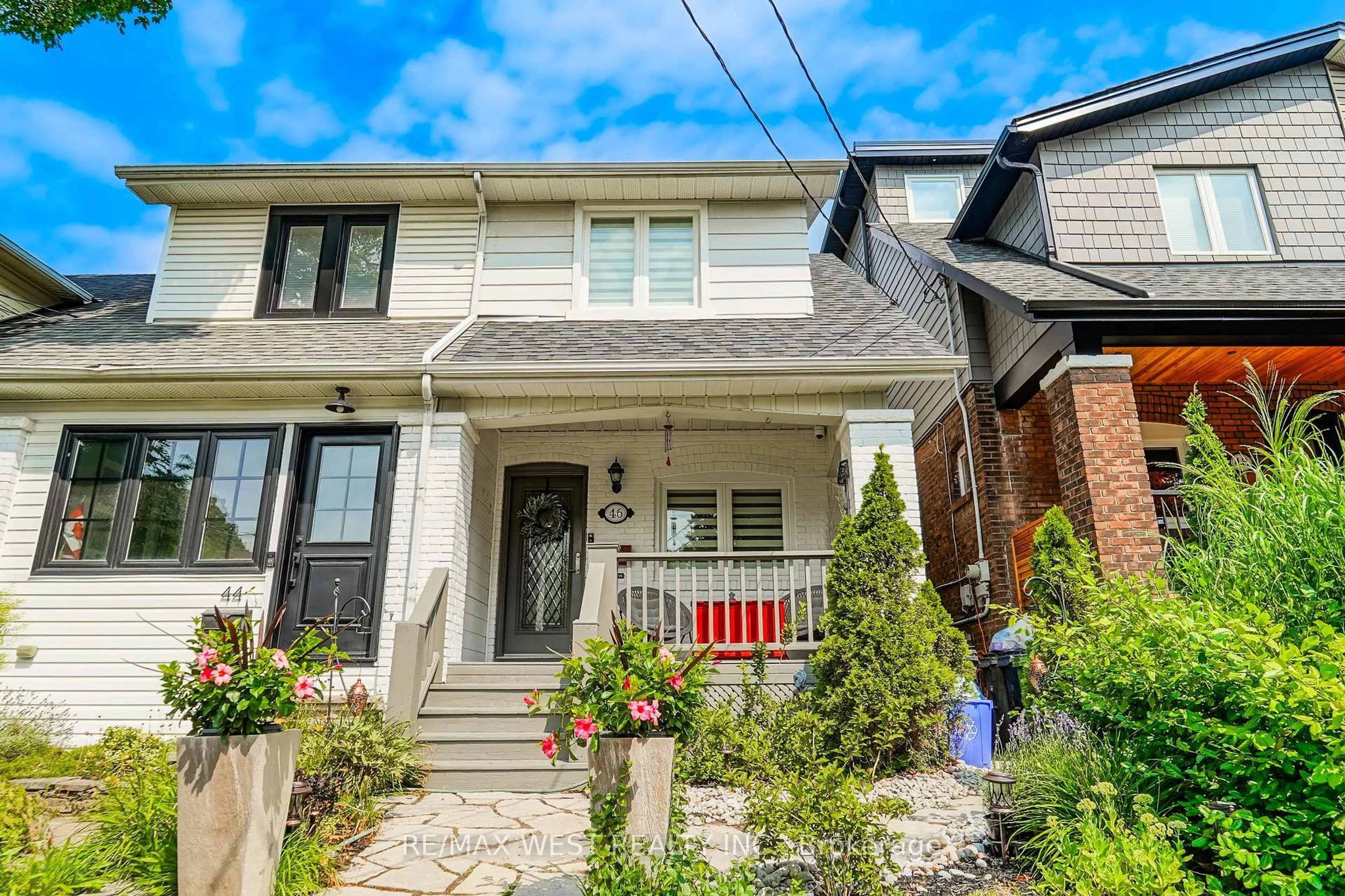 Home with brick exterior material, street for 46 Rhyl Ave, Toronto Ontario M4L 1R9