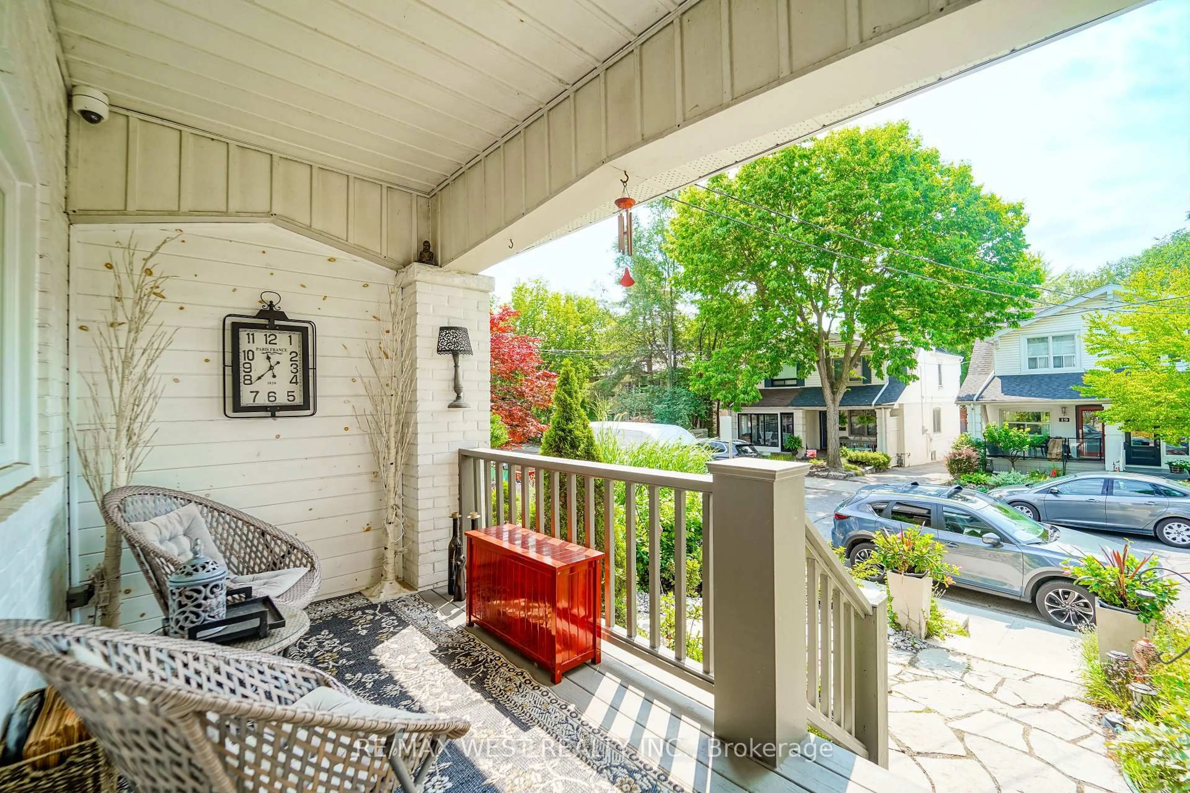Patio, street for 46 Rhyl Ave, Toronto Ontario M4L 1R9