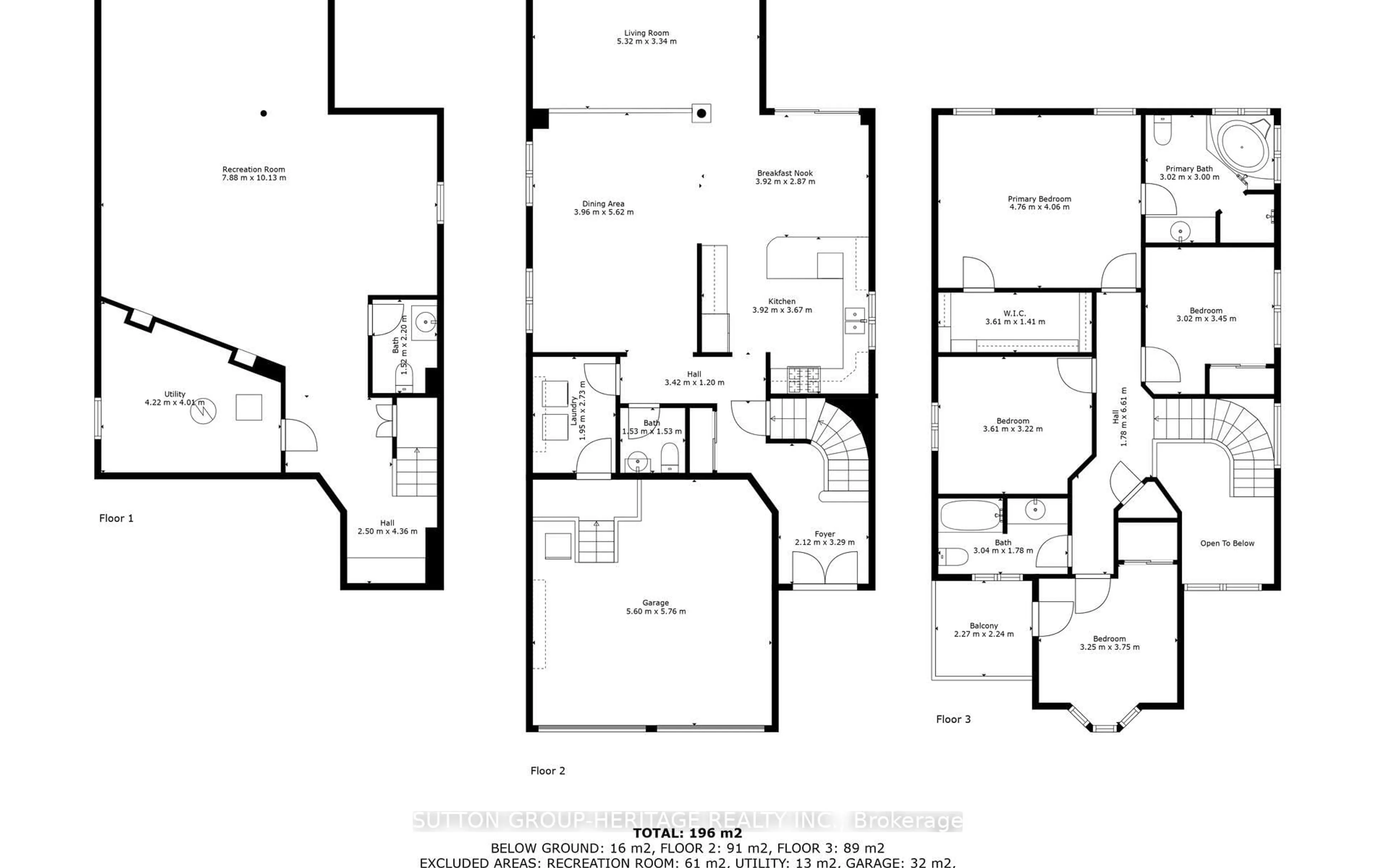 Floor plan for 4 Barchester Cres, Whitby Ontario L1M 2L7