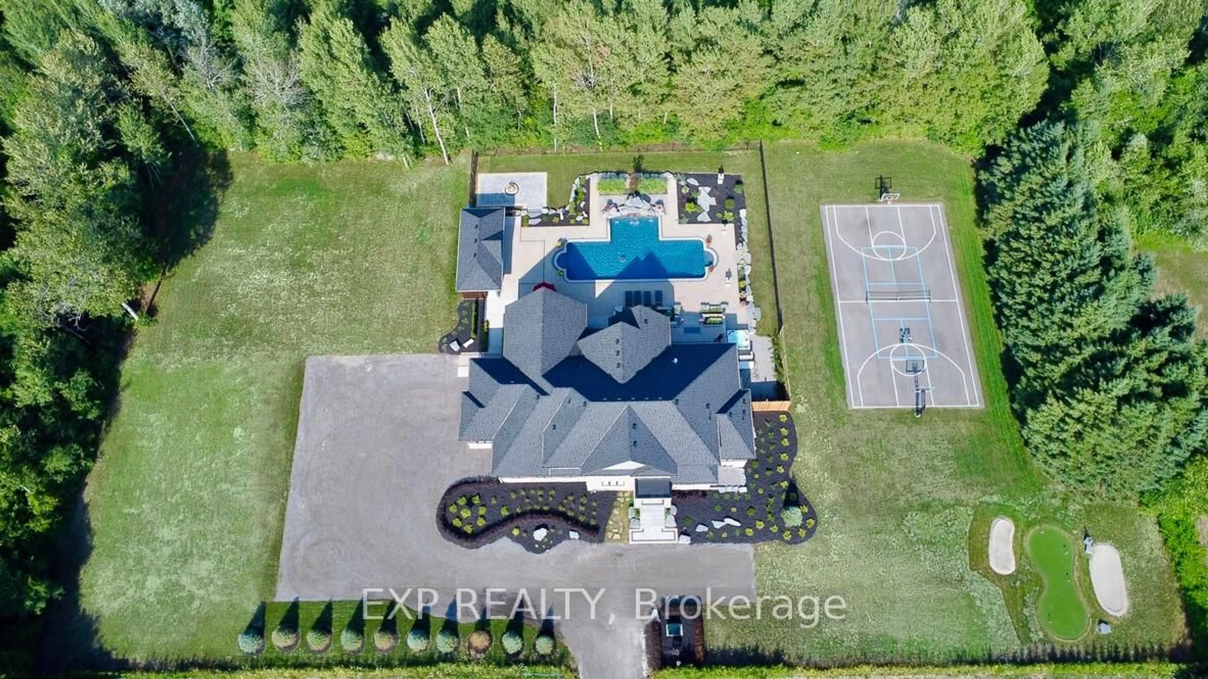 A pic from outside/outdoor area/front of a property/back of a property/a pic from drone, unknown for 849 Townline Rd, Clarington Ontario L1K 3C8