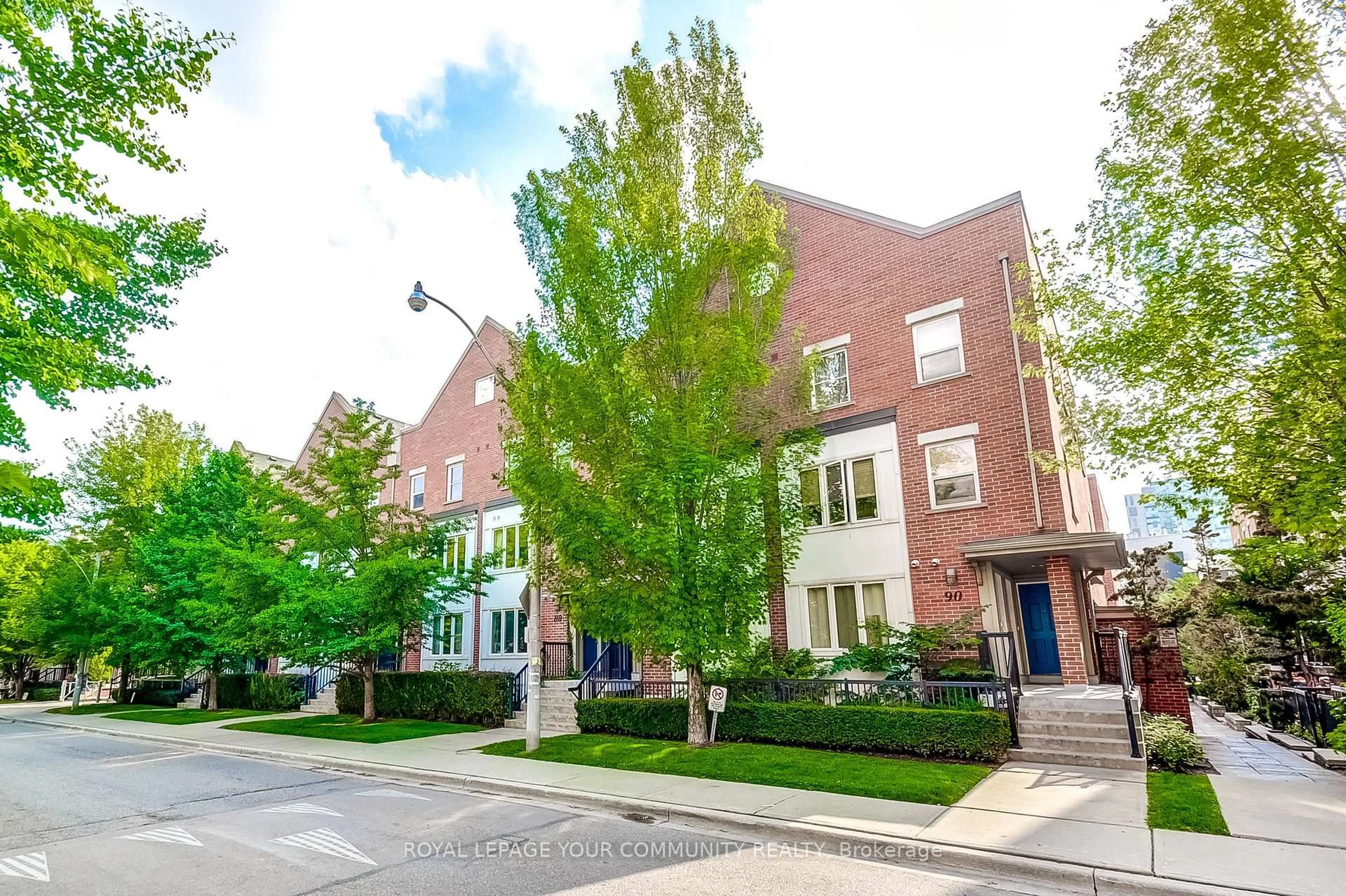 Home with brick exterior material, street for 27 Florence Wyle Lane, Toronto Ontario M4M 3E9
