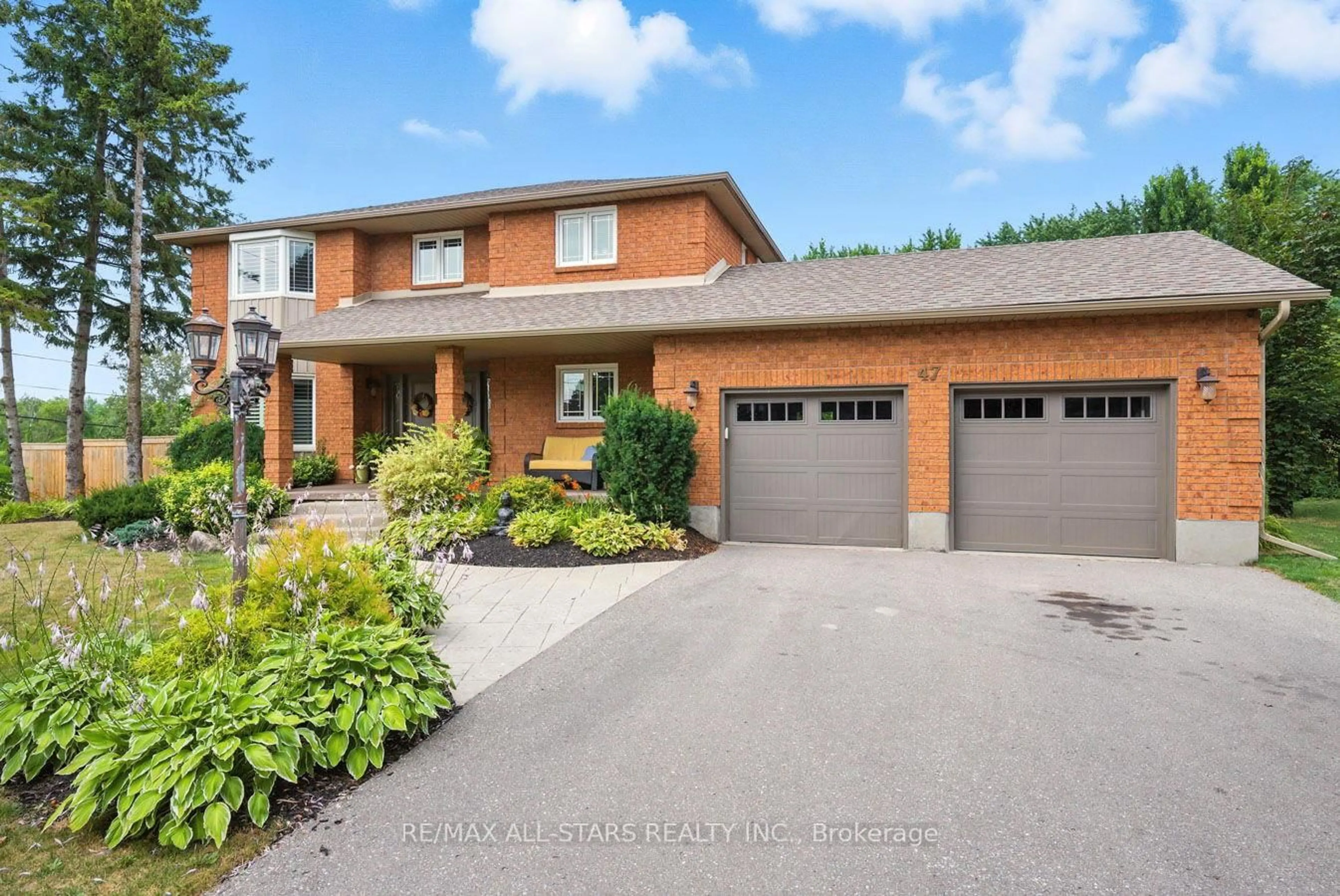 Home with brick exterior material, street for 47 Carlan Dr, Scugog Ontario L9L 1P2