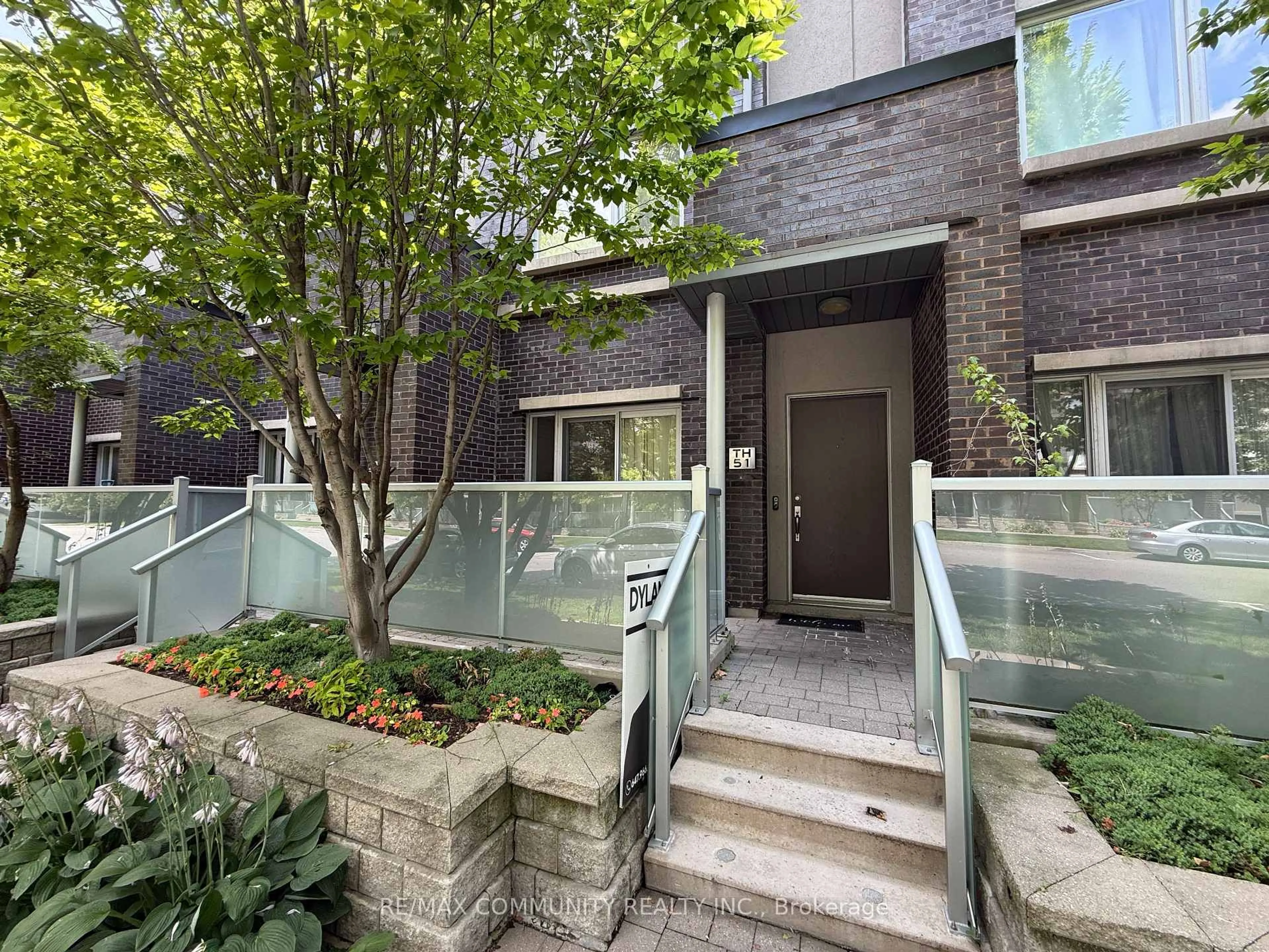 Home with brick exterior material, street for 315 Village Green Sq #51, Toronto Ontario M1S 0L2