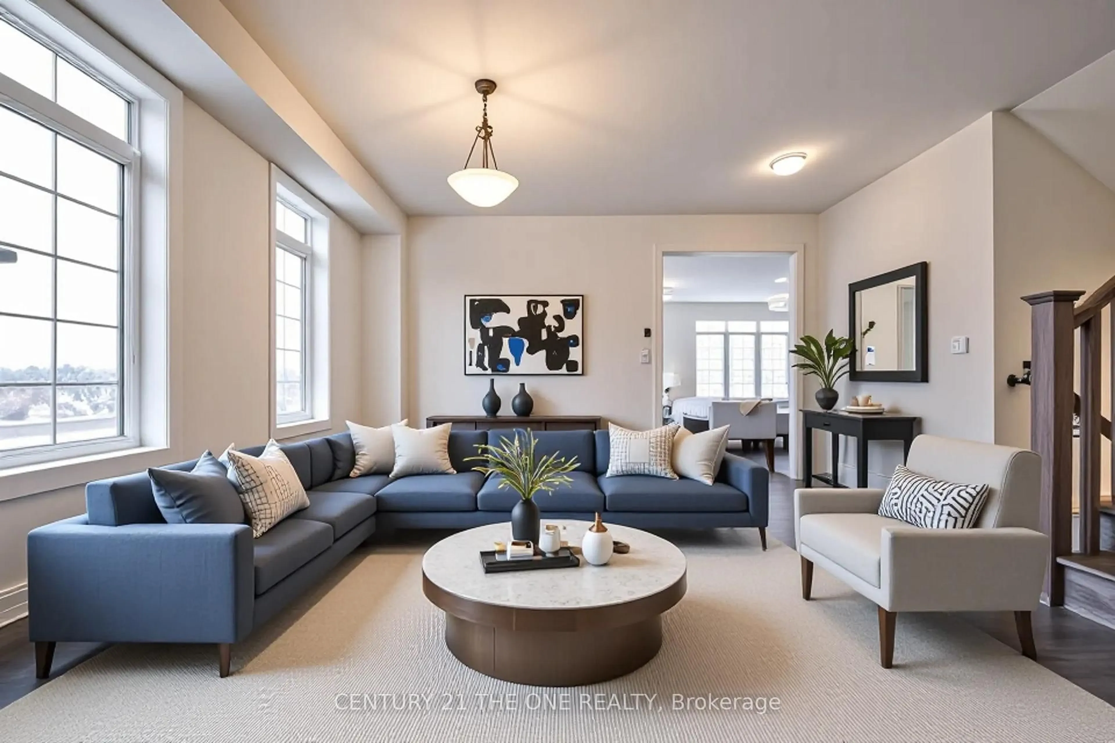 Living room with furniture, unknown for 2 Wesley Brooks St, Clarington Ontario L1B 0W4