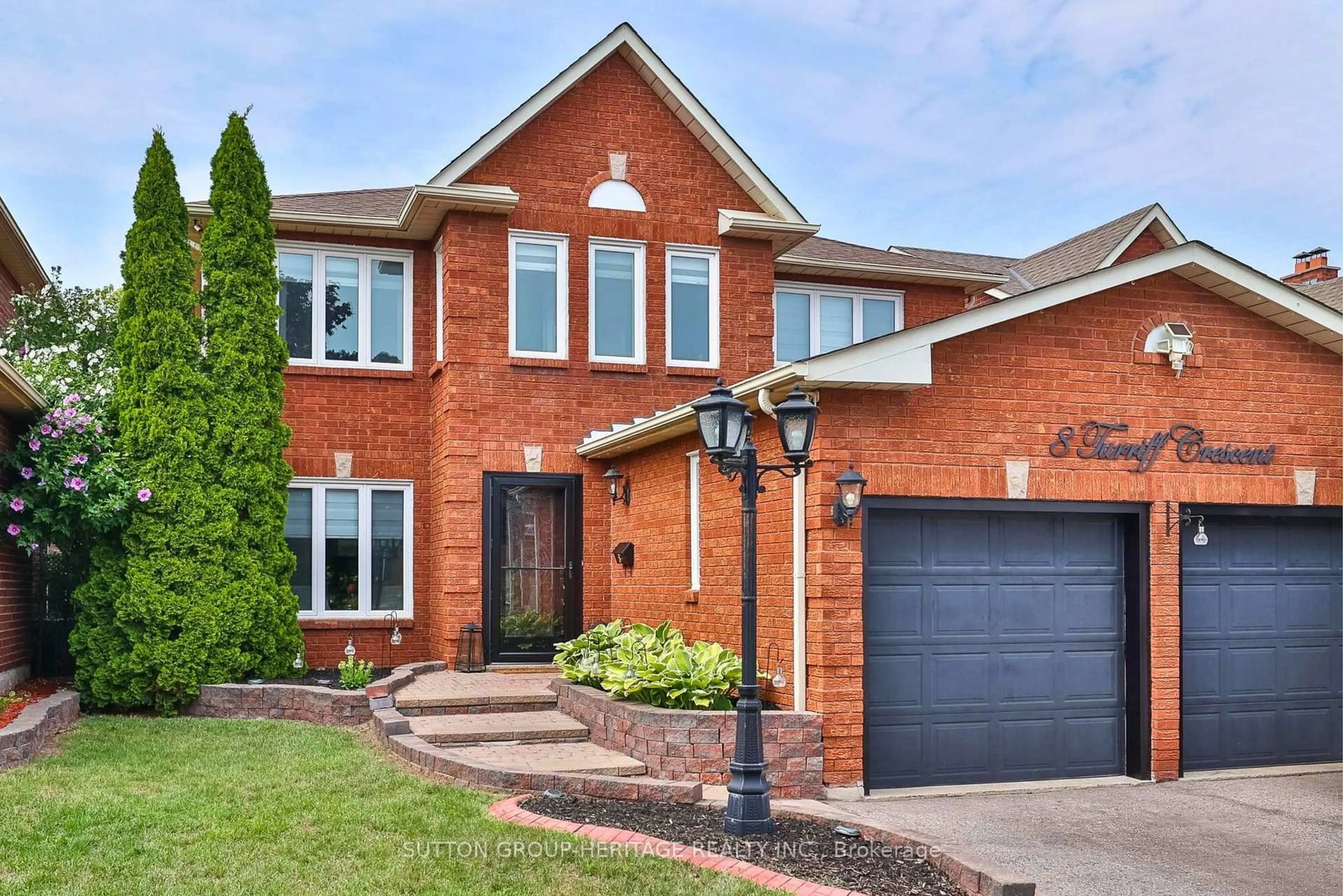 Home with brick exterior material, street for 8 Turriff Cres, Ajax Ontario L1T 3N4