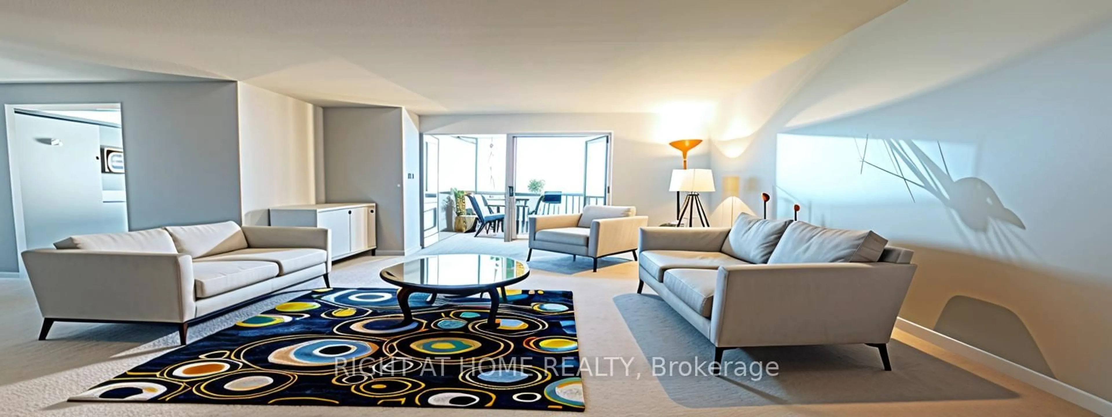 Living room with furniture, unknown for 11753 Sheppard Ave #1216, Toronto Ontario M1B 5M3