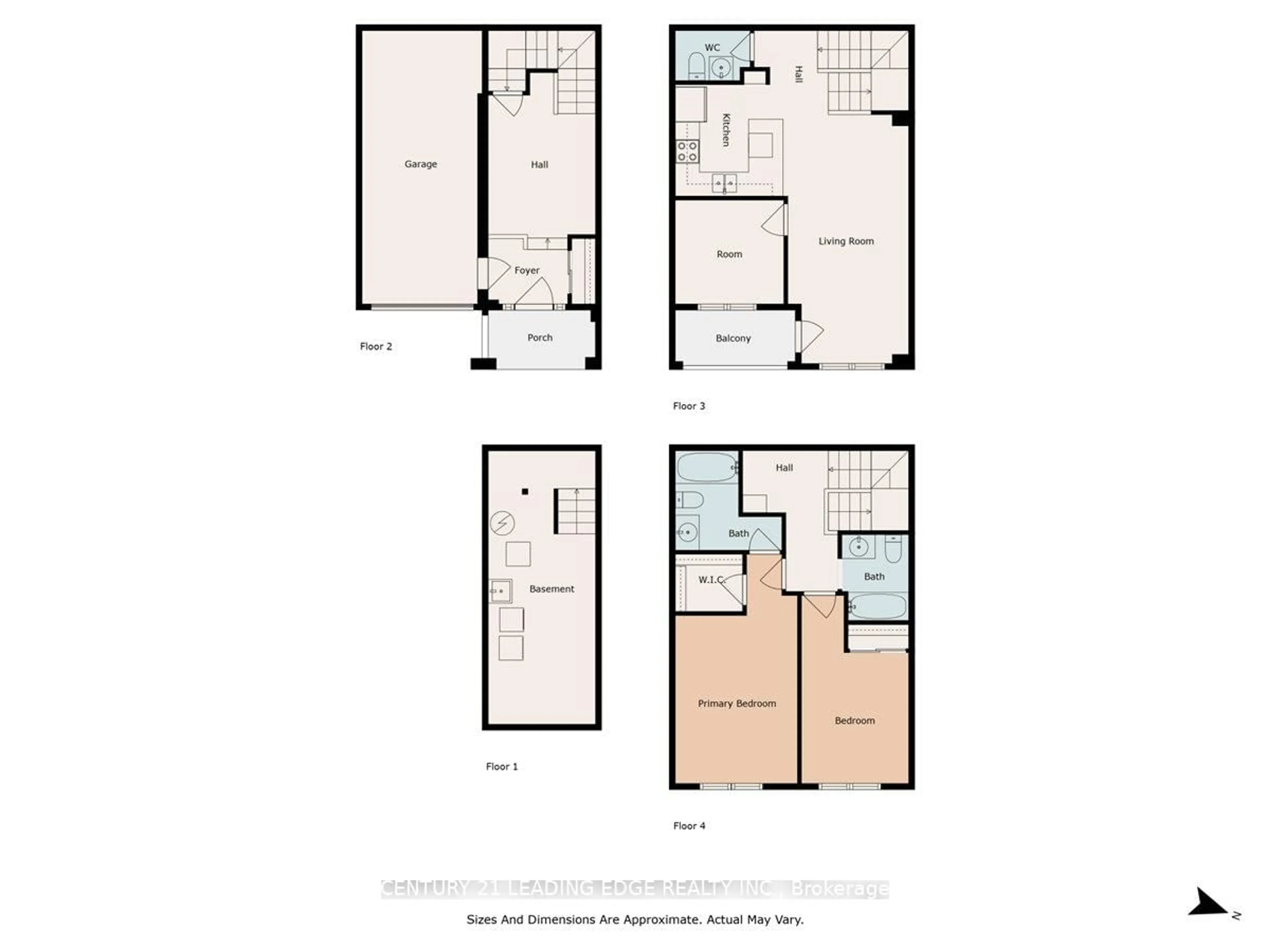 Floor plan for 36 Silvester St, Ajax Ontario L1Z 0M5