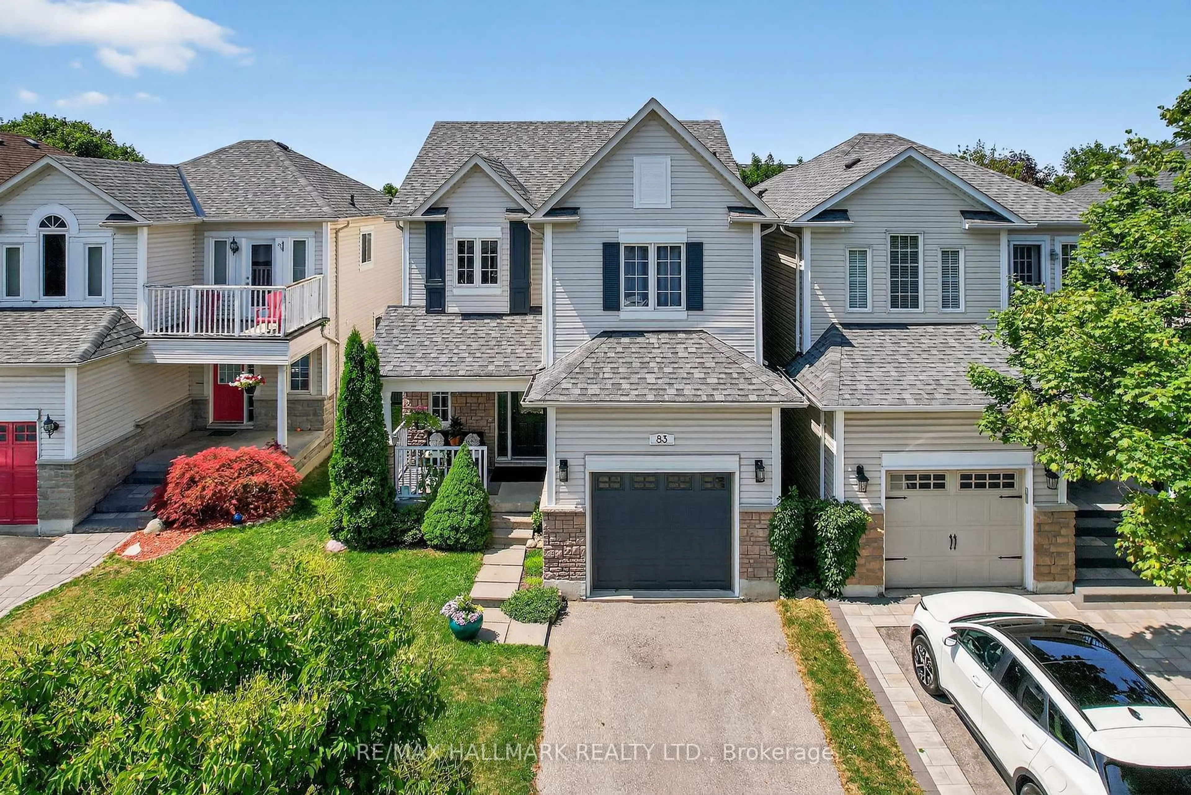 A pic from outside/outdoor area/front of a property/back of a property/a pic from drone, street for 83 Tunney Pl, Whitby Ontario L1M 2G4