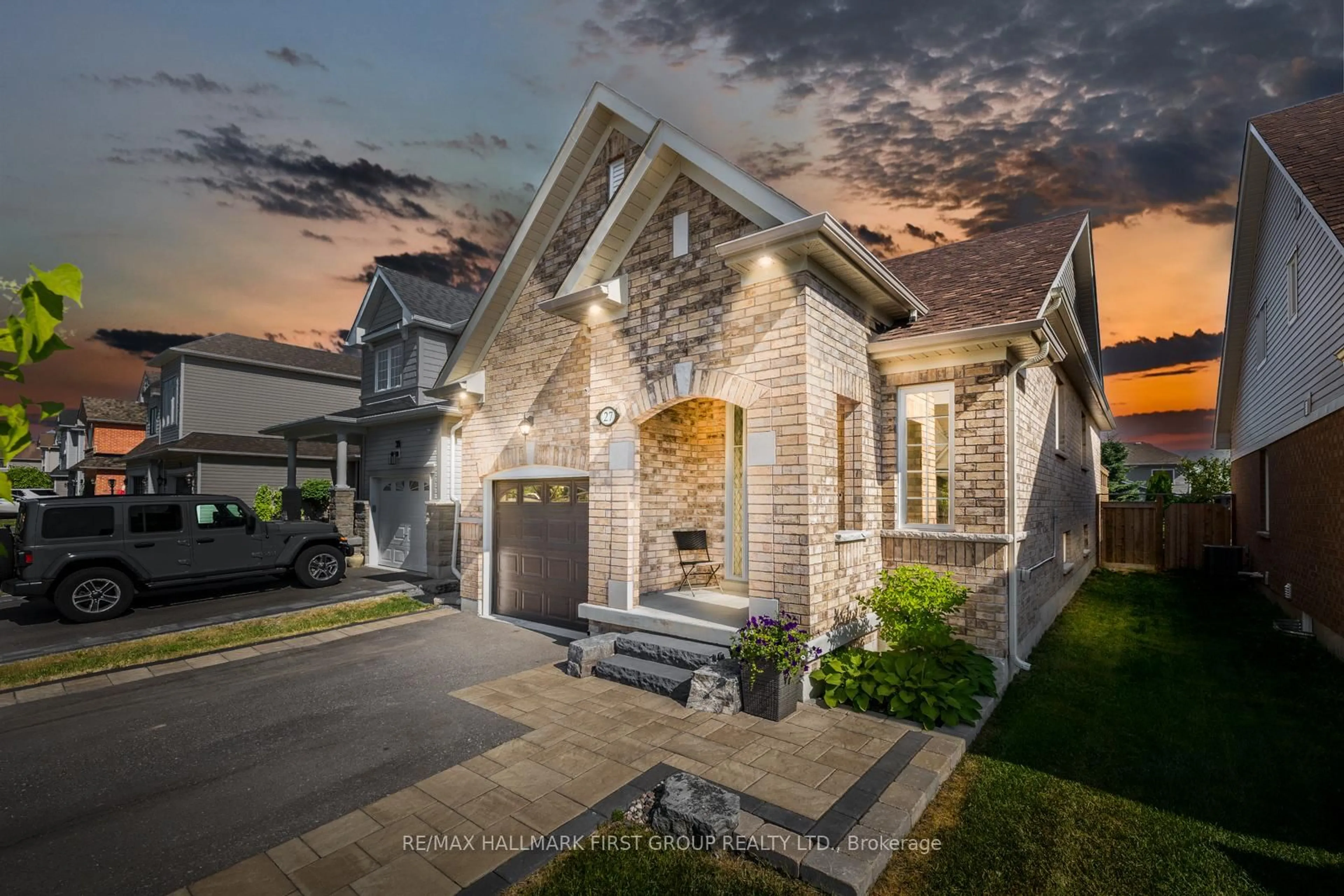 Home with brick exterior material, street for 27 Louis Way, Scugog Ontario L9L 0B1