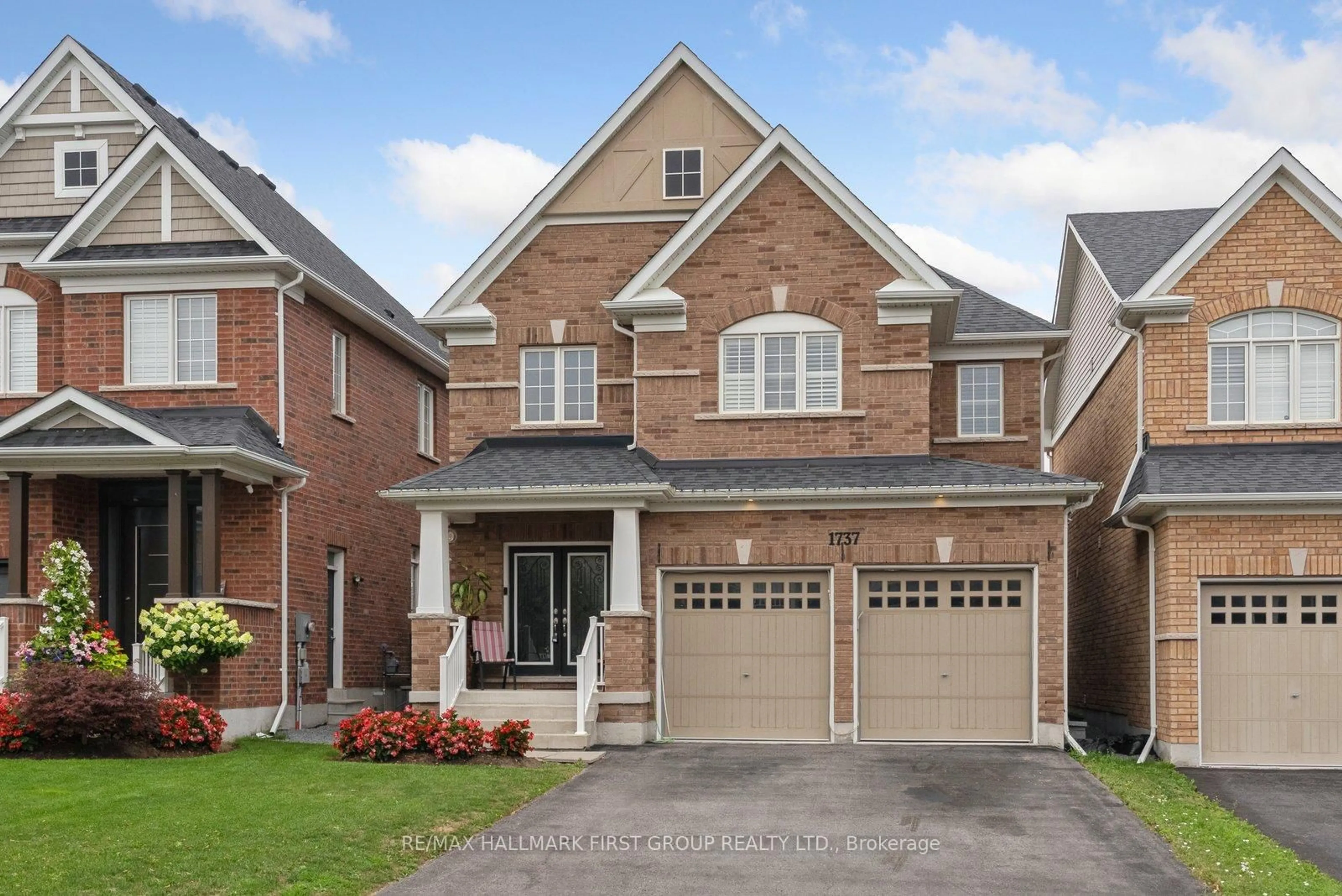 Home with brick exterior material, street for 1737 Douglas Langtree Dr, Oshawa Ontario L1H 7K5