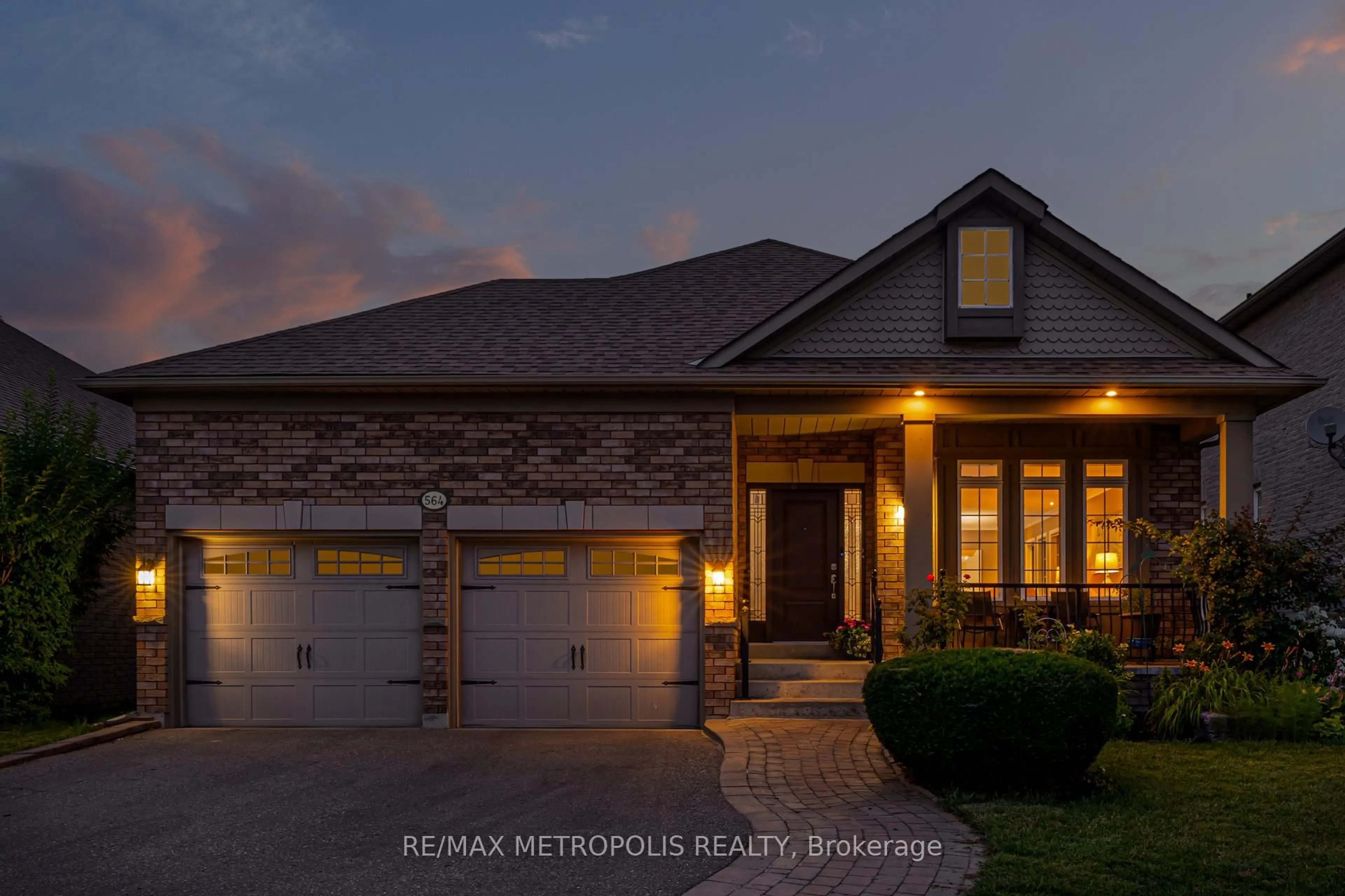 Home with brick exterior material, street for 564 Blackwood Blvd, Oshawa Ontario L1K 2N6