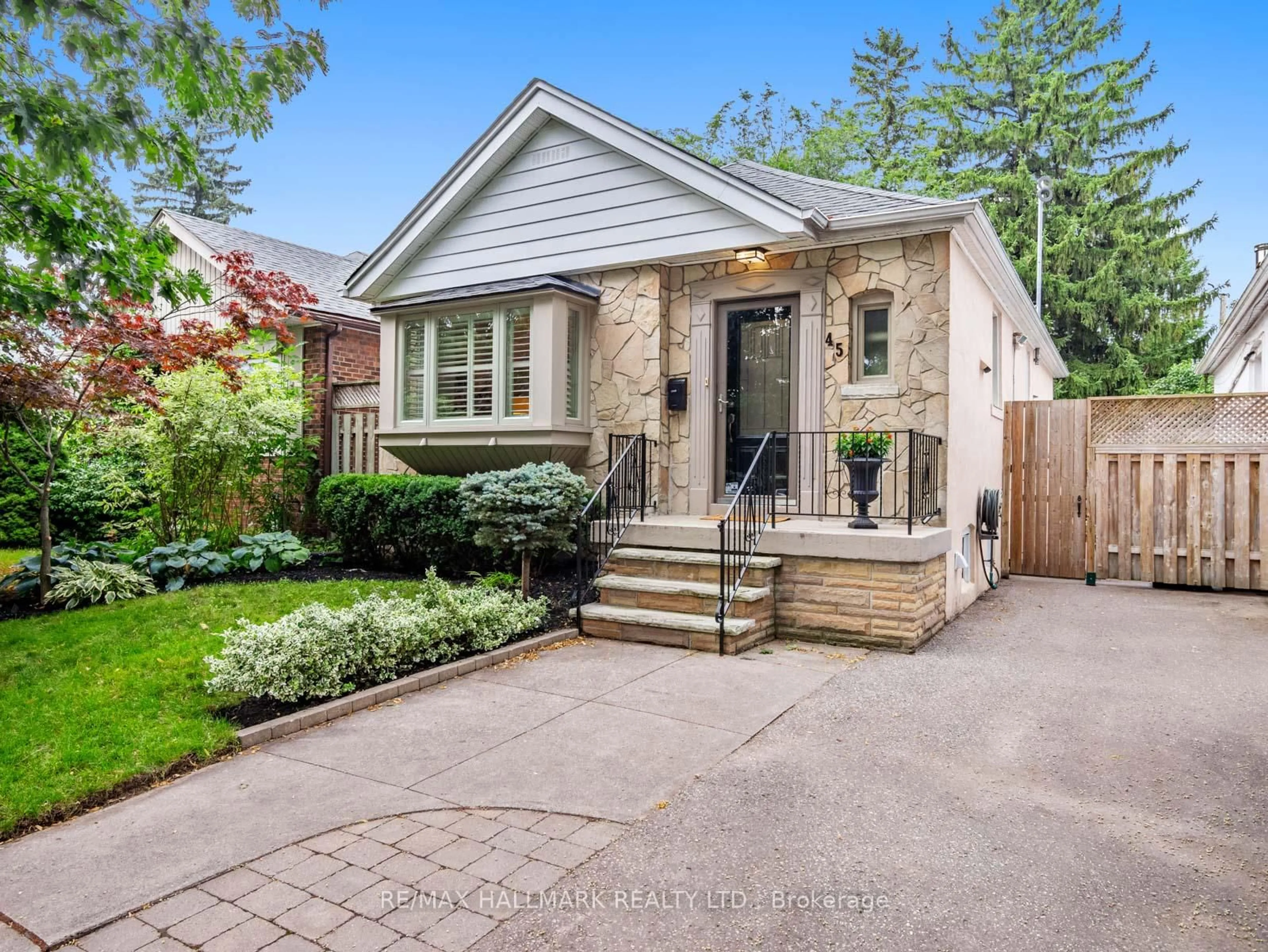 Home with brick exterior material, street for 45 Hunt Club Dr, Toronto Ontario M1N 2W9