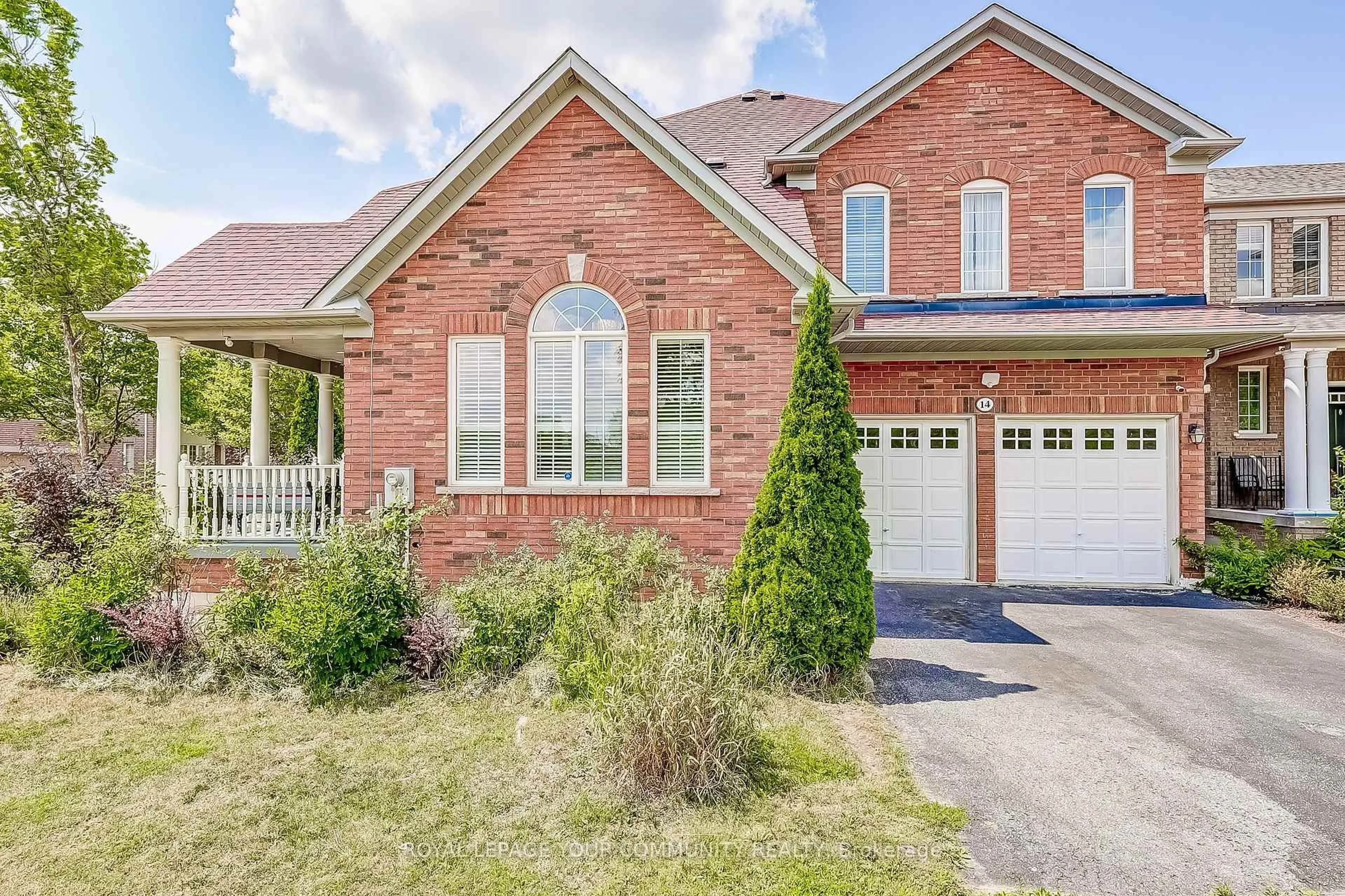 Home with brick exterior material, street for 14 Poulton Ave, Ajax Ontario L1T 4W7