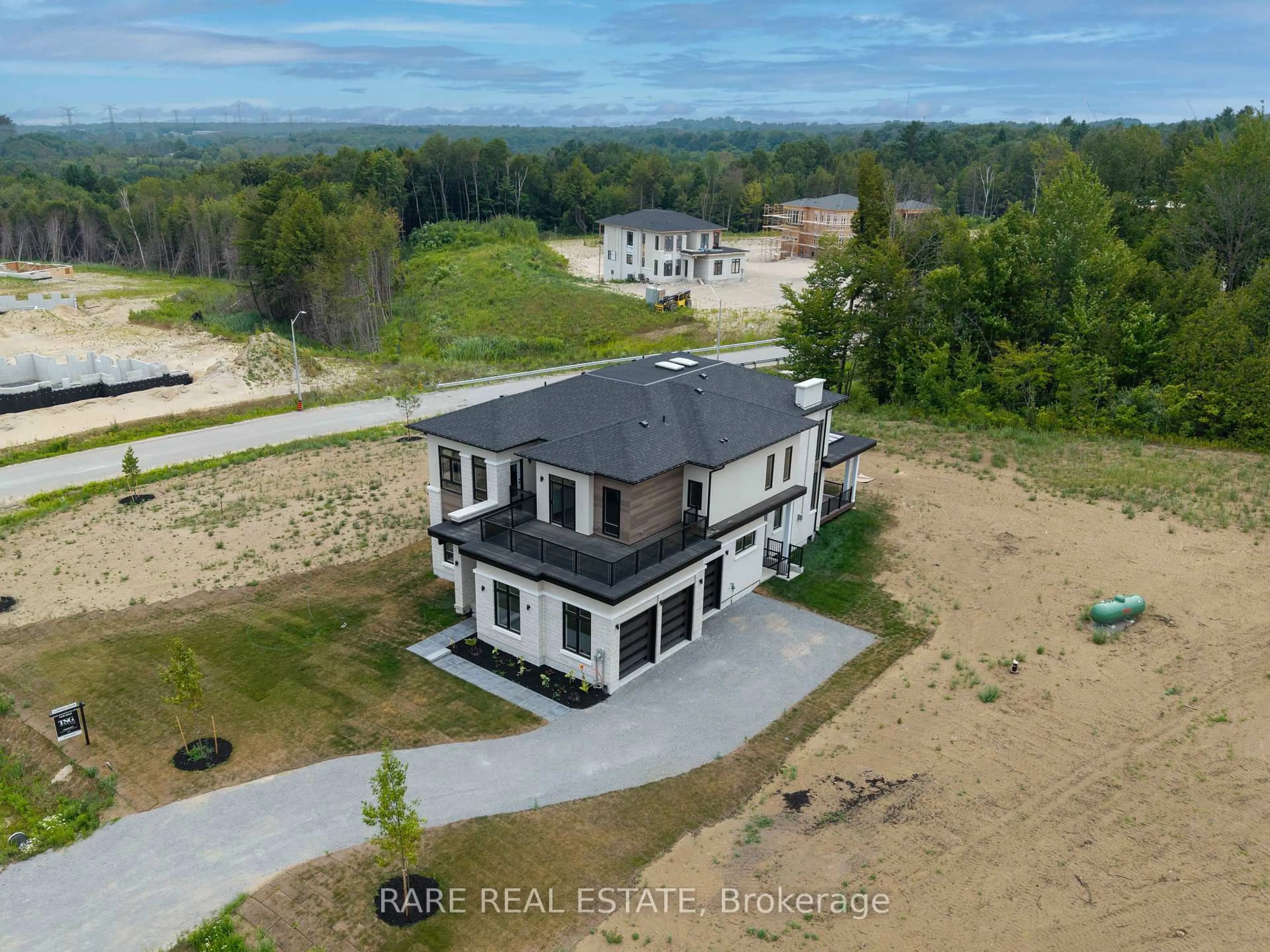 A pic from outside/outdoor area/front of a property/back of a property/a pic from drone, water/lake/river/ocean view for 2 Openshaw Pl, Clarington Ontario L0A 1J0