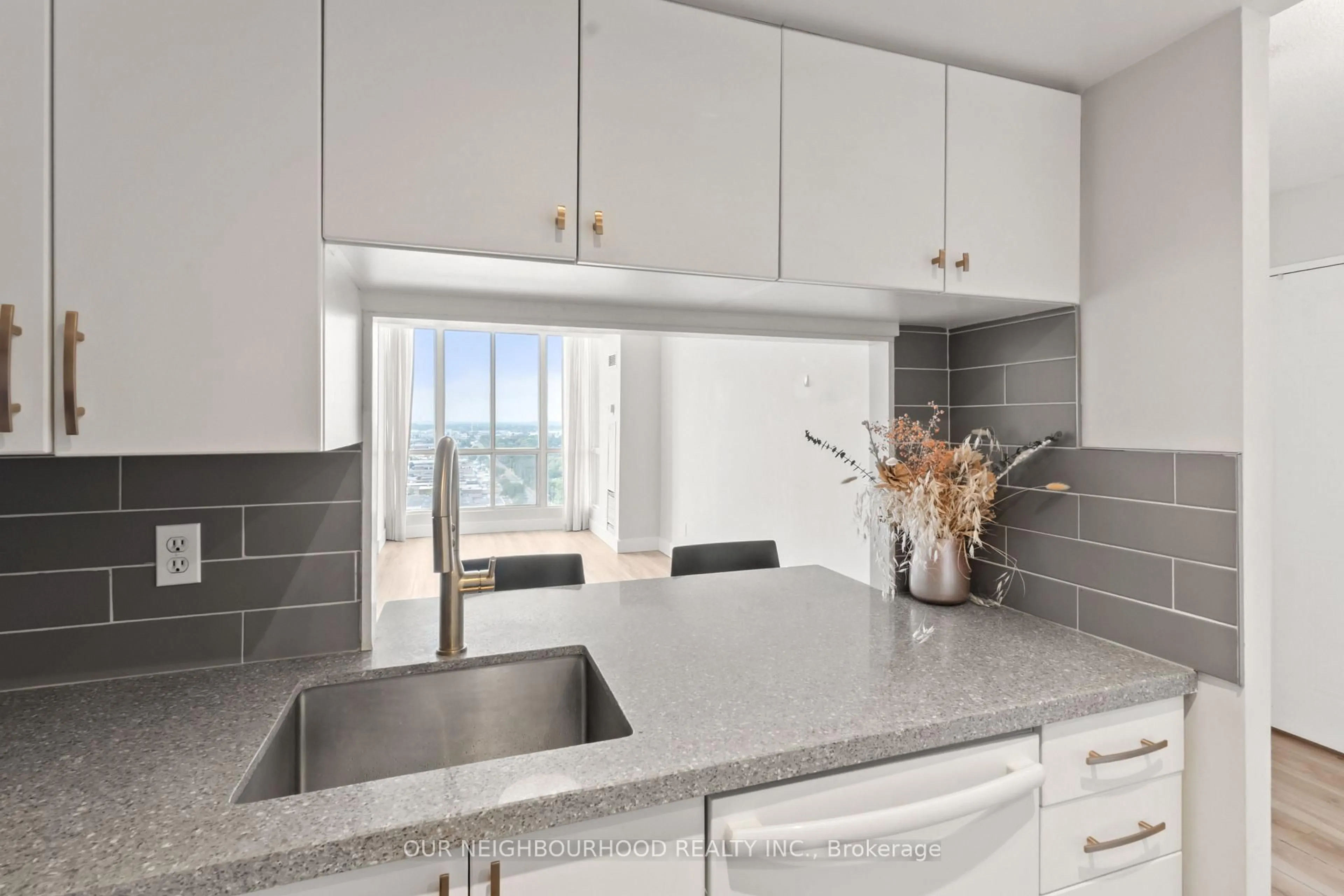 Contemporary kitchen, ceramic/tile floor for 1470 Midland Ave #2305, Toronto Ontario M1P 4Z4