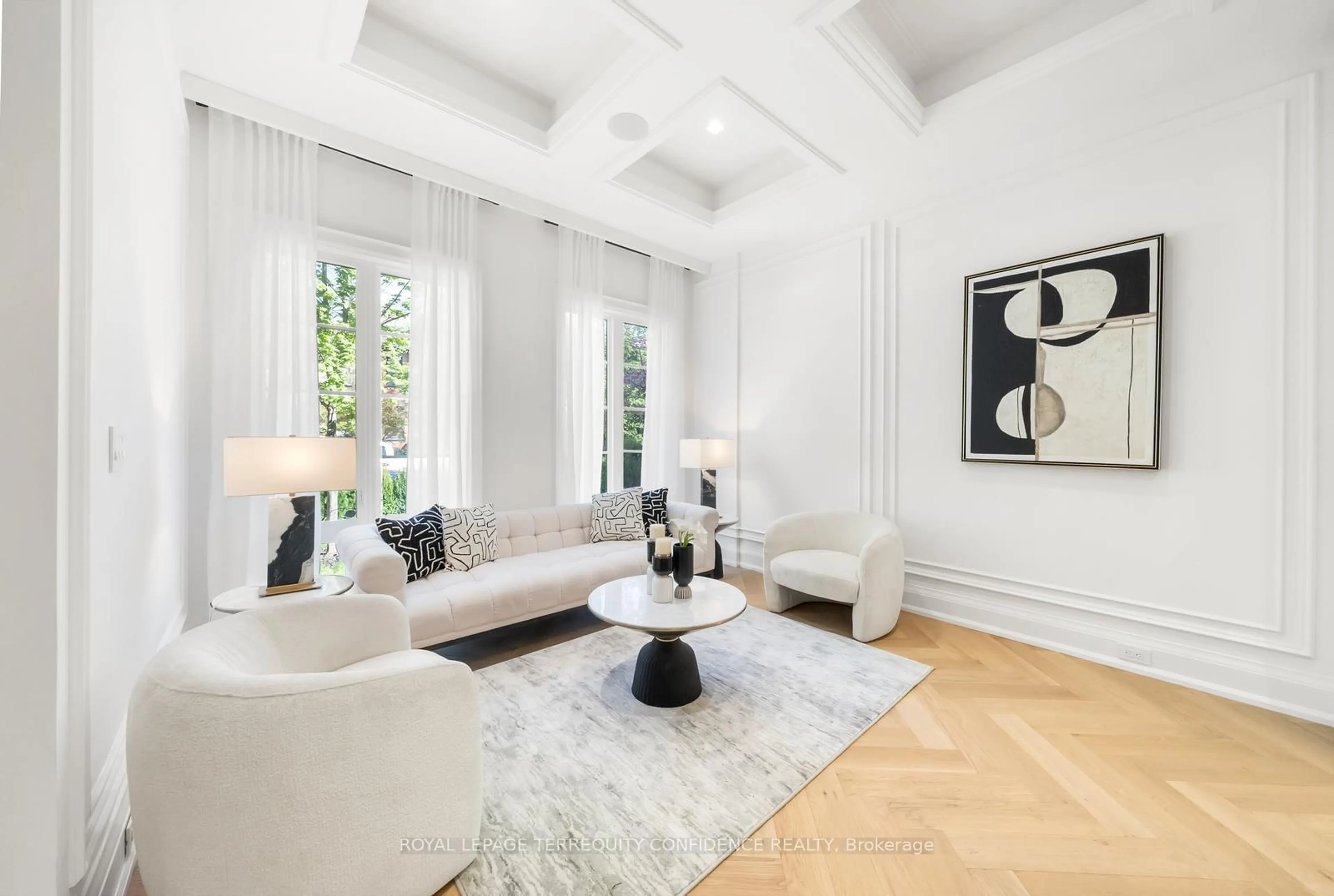 Living room with furniture, unknown for 9 Blong Ave, Toronto Ontario M4M 1P1