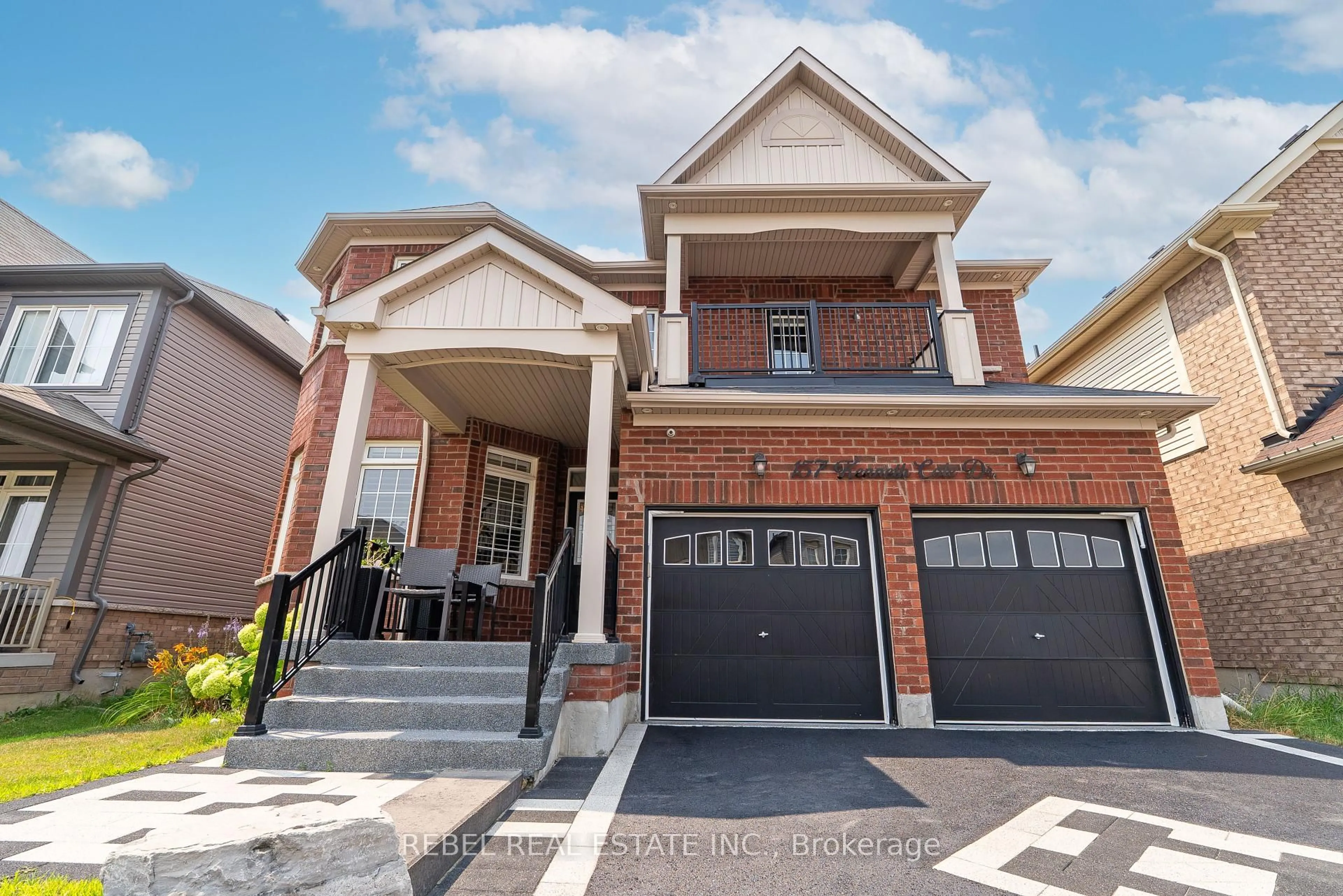 Home with brick exterior material, street for 157 Kenneth Cole Dr, Clarington Ontario L1C 0S8