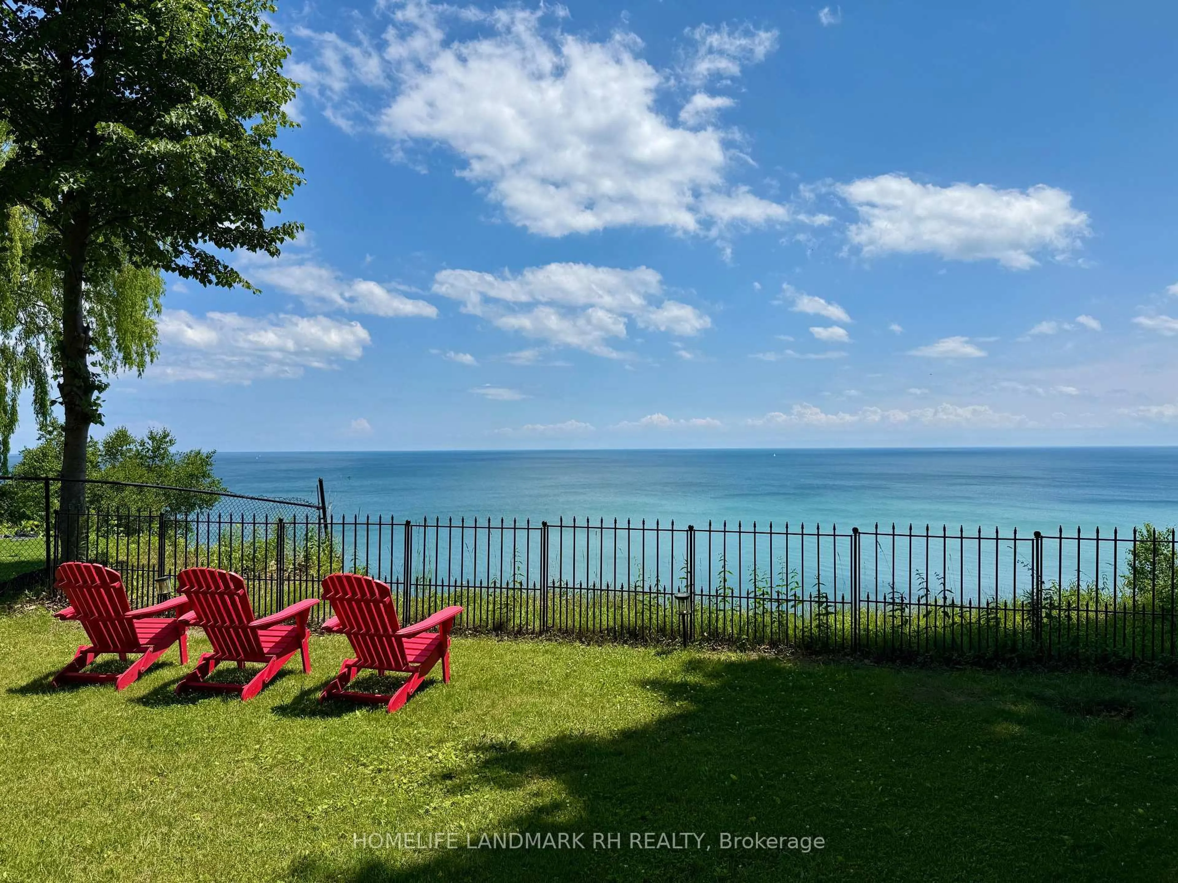 A pic from outside/outdoor area/front of a property/back of a property/a pic from drone, water/lake/river/ocean view for 61 Sylvan Ave, Toronto Ontario M1M 1J9