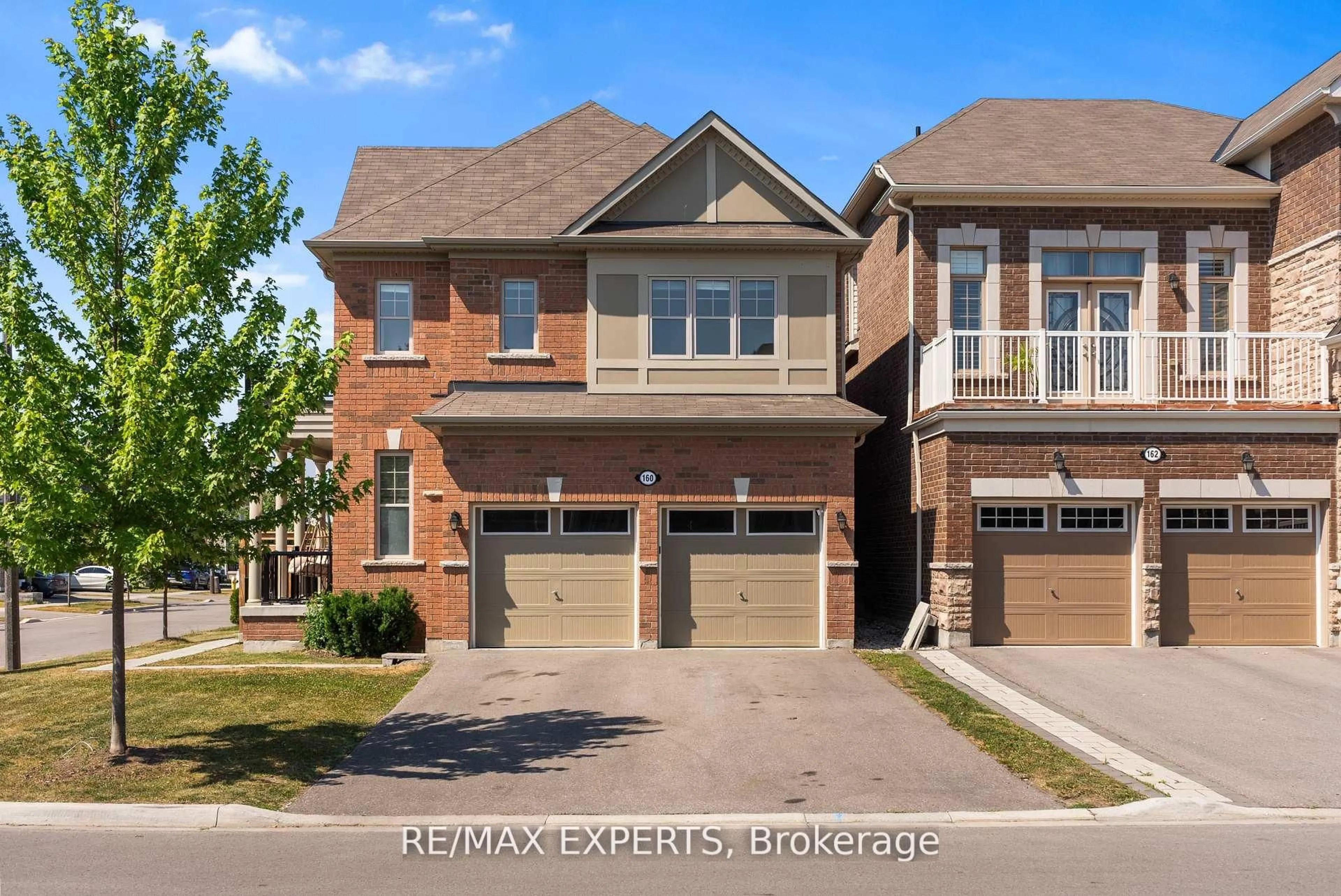 Home with brick exterior material, street for 160 Westfield Dr, Whitby Ontario L1P 0G2