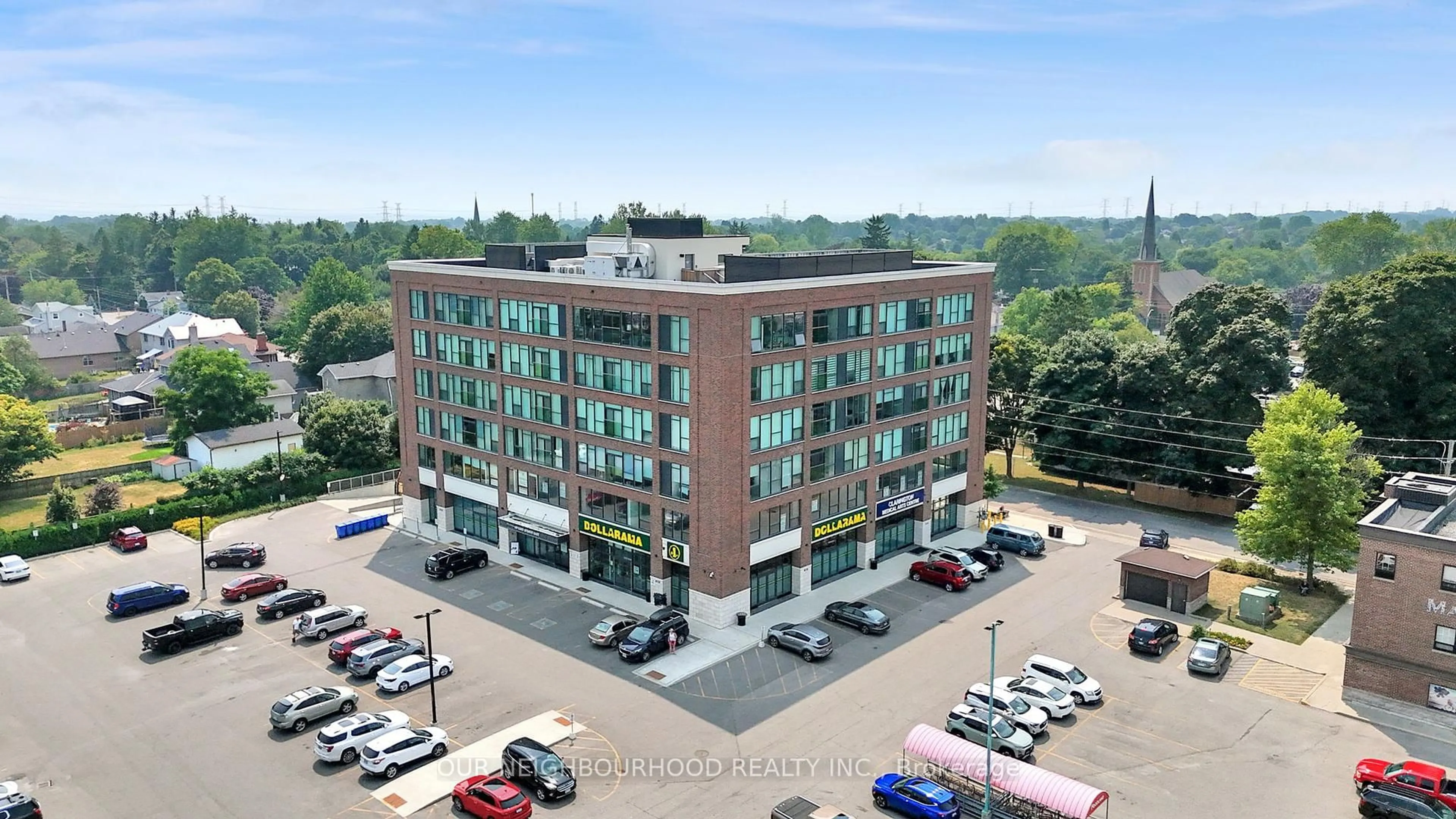 A pic from outside/outdoor area/front of a property/back of a property/a pic from drone, building for 109 King Ave #402, Clarington Ontario L1B 1H3