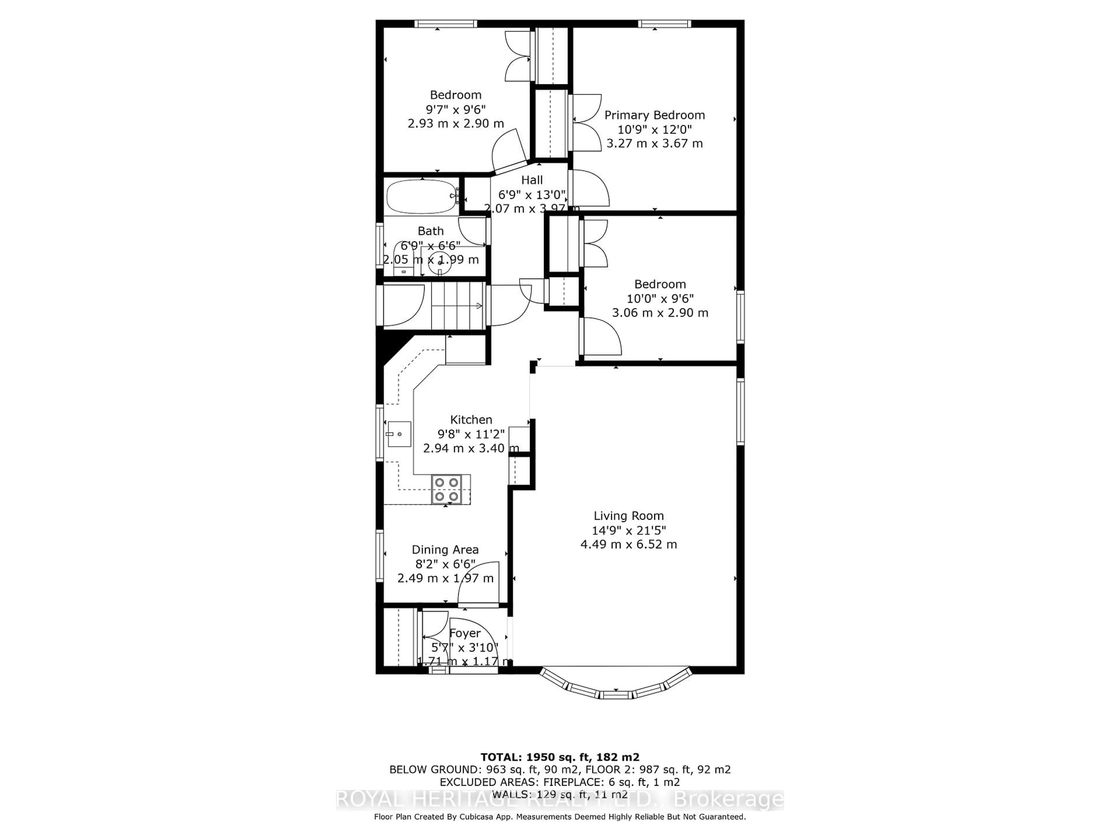 Floor plan for 8 Abbeville Rd, Toronto Ontario M1H 1Y3