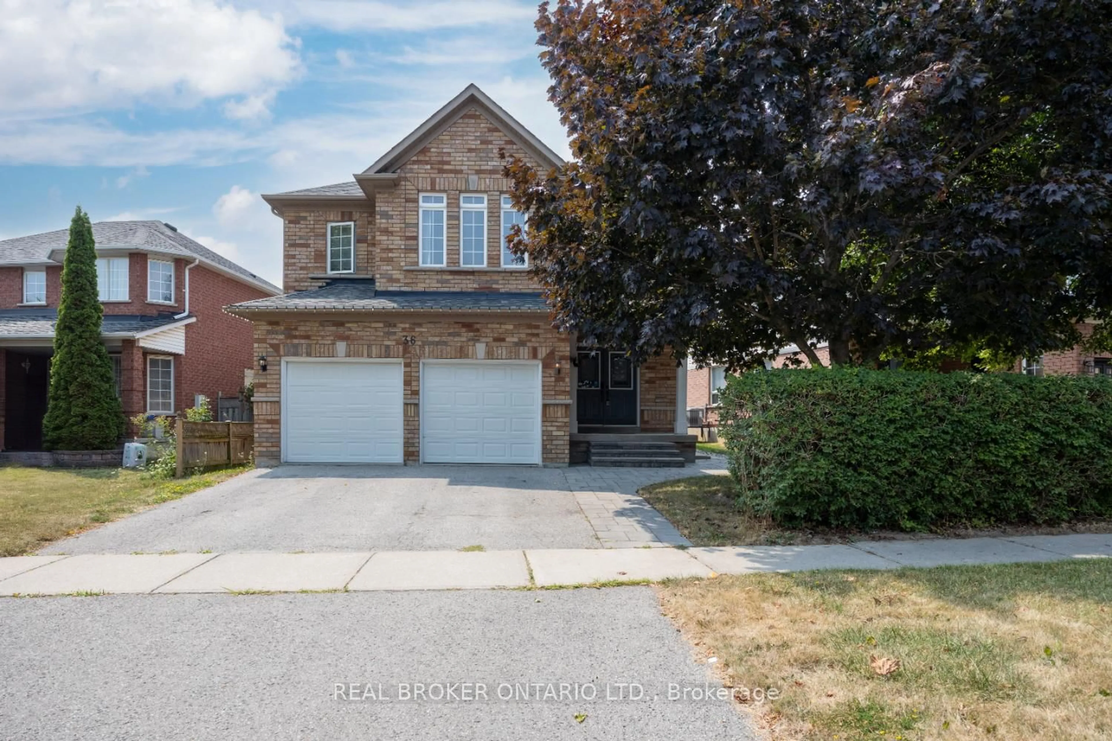 Home with brick exterior material, street for 36 West Side Dr, Clarington Ontario L1C 4Y8