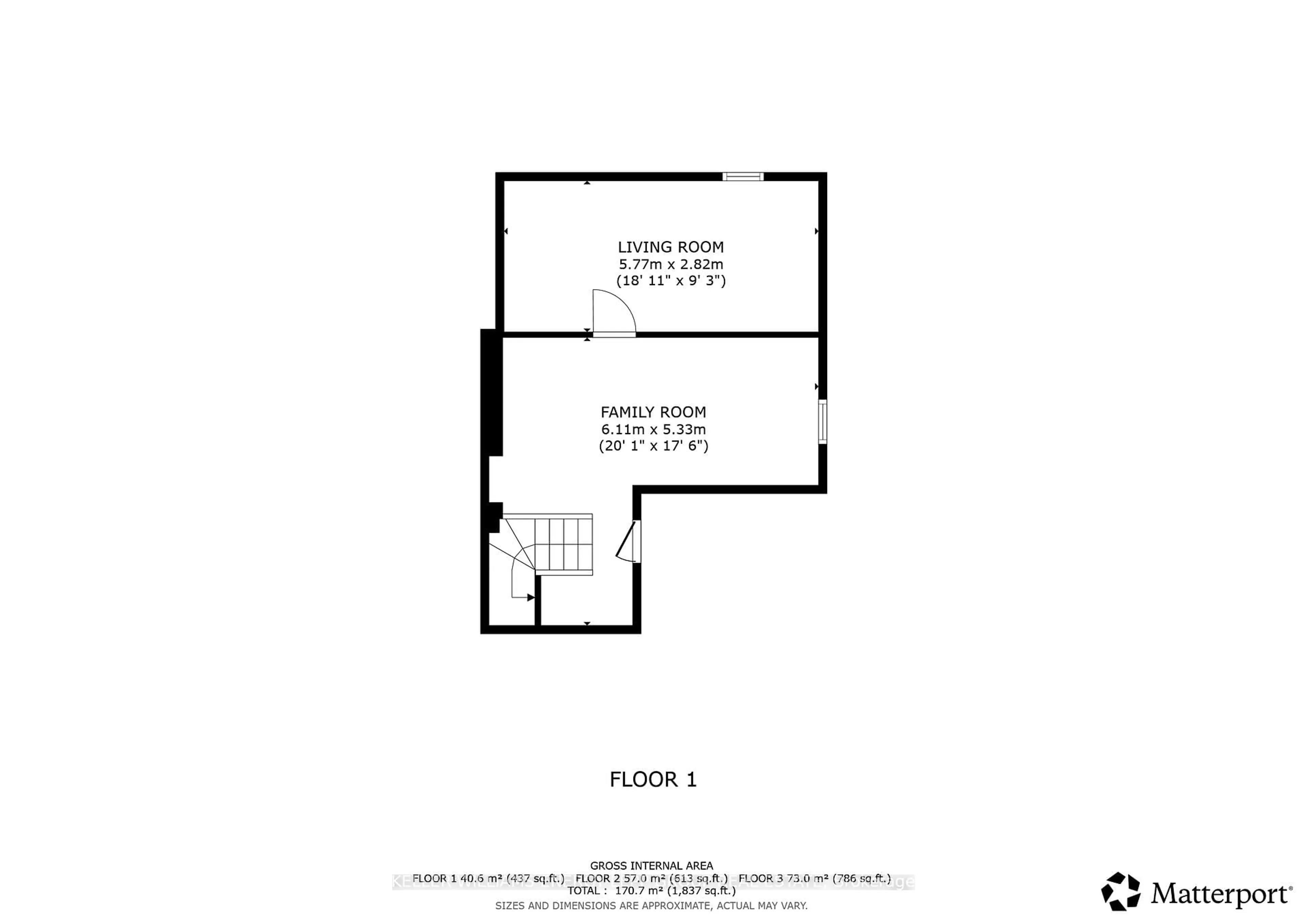 Floor plan for 85 Short Cres, Clarington Ontario L1E 2Z6