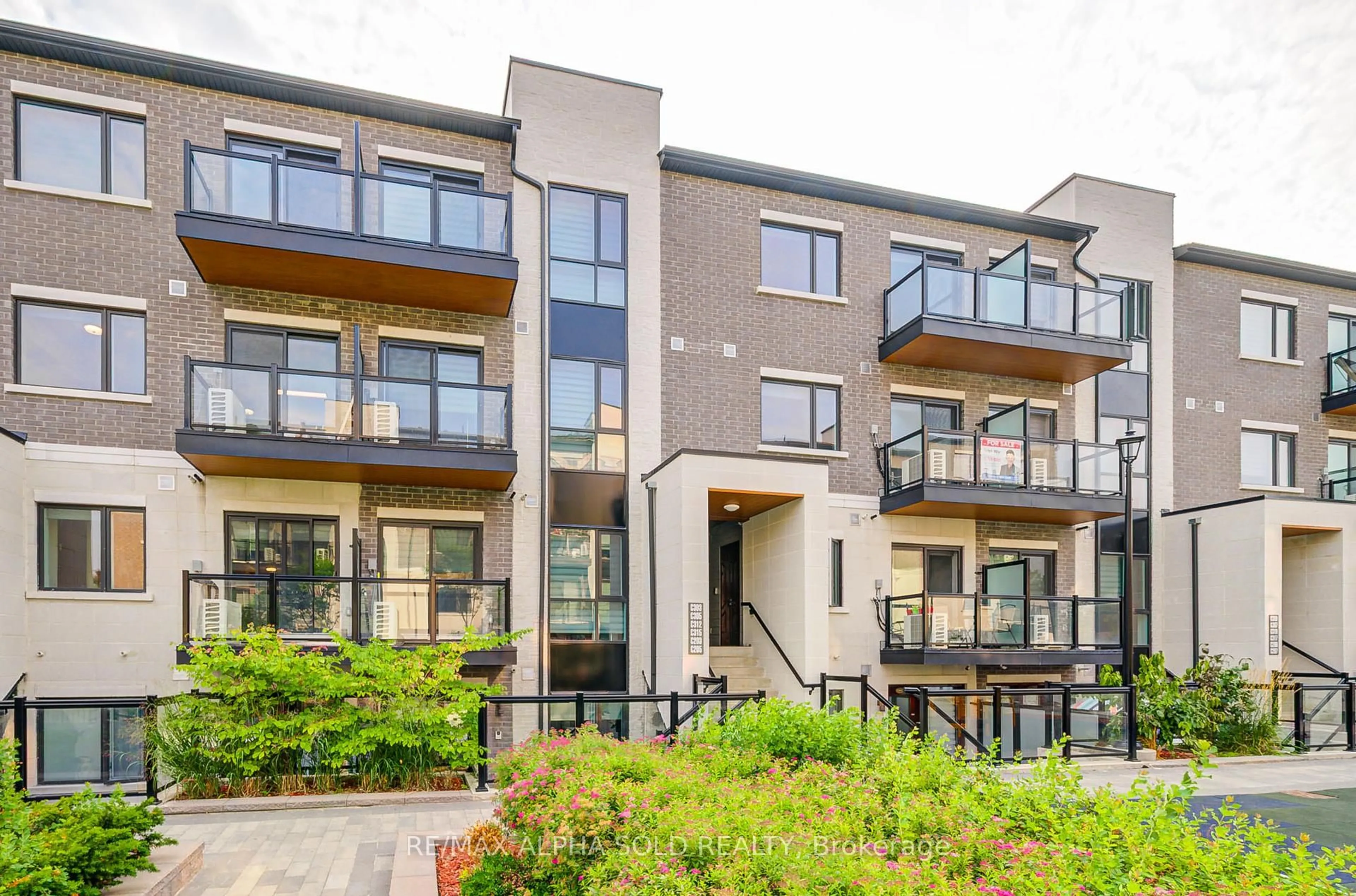 Patio, street for 60 Morecambe Gate #C303, Toronto Ontario M1W 2N6